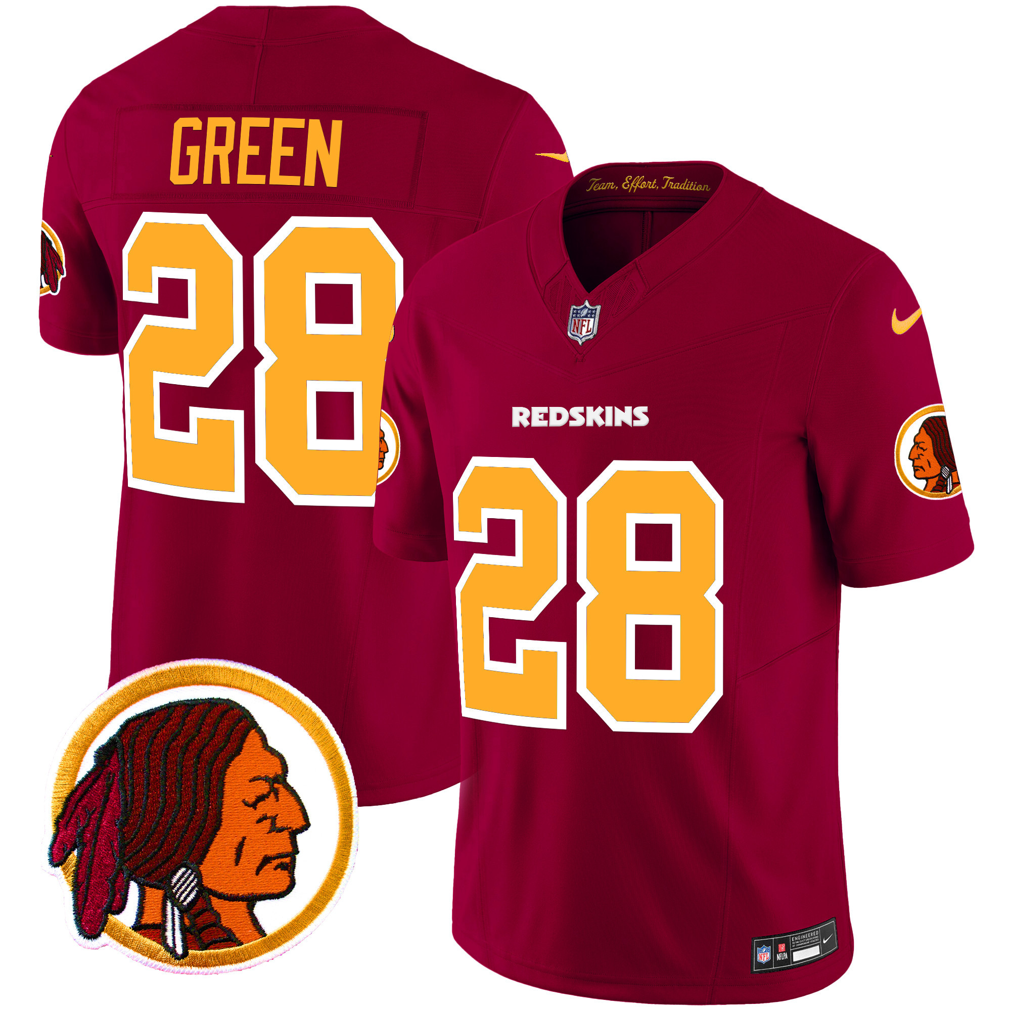 Men's Darrell Green Washington Commanders Throwback Vapor Limited Burgundy Jersey - All Stitched