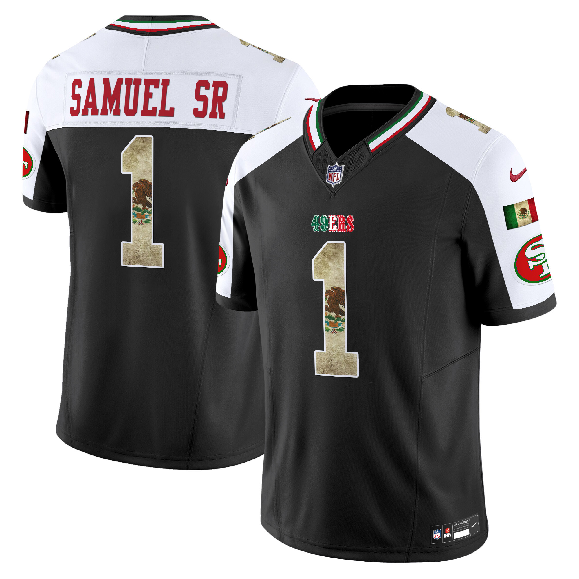 Men's Deebo Samuel San Francisco 49ers Mexico Vapor Limited Black Alternate Jersey - All Stitched