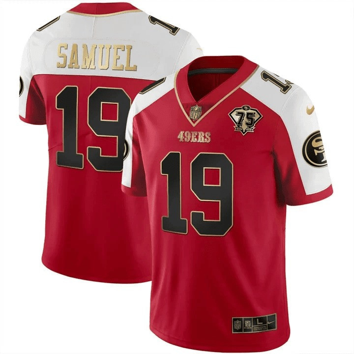 Men's Deebo Samuel San Francisco 49ers Vapor Gold Alternate Jersey Collection - All Stitched