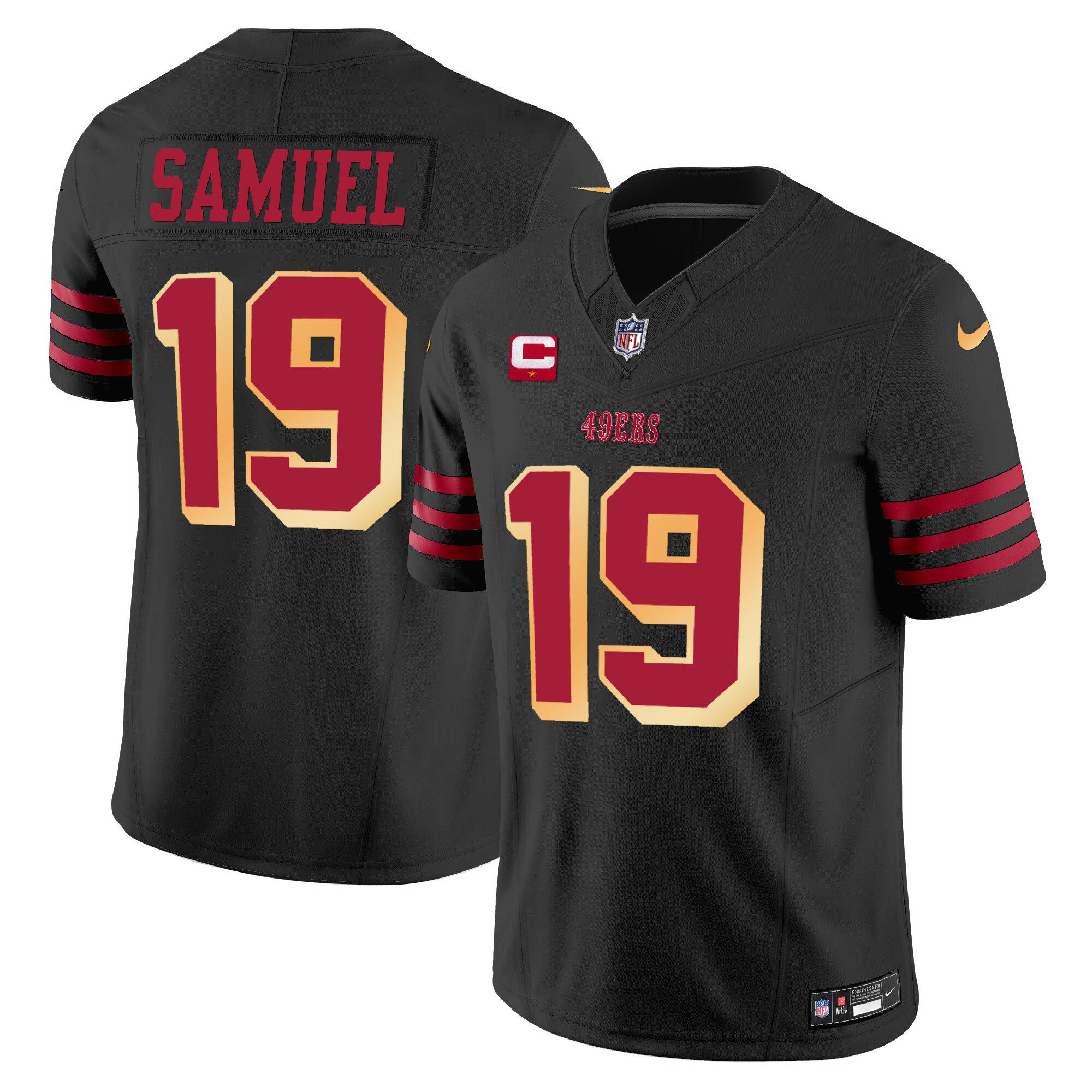 Men's Deebo Samuel San Francisco 49ers Vapor Limited Black Jersey V2 - All Stitched