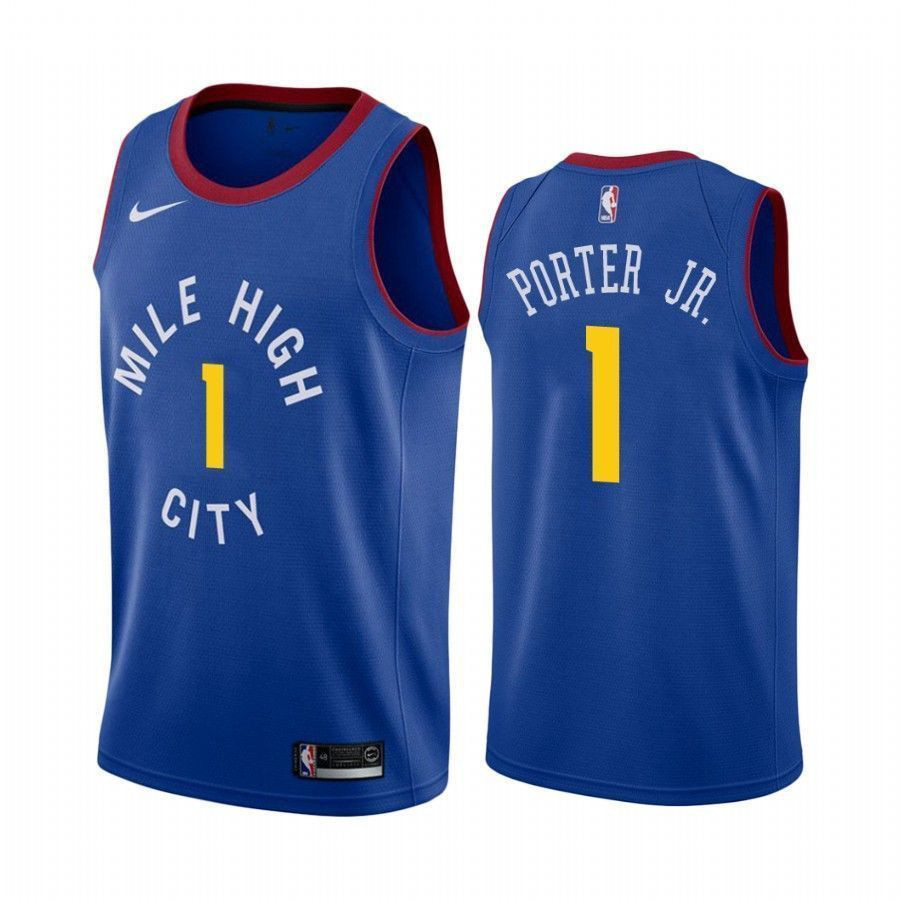 Men’s Denver Nuggets Michael Porter Jr. 1 Statet Jersey