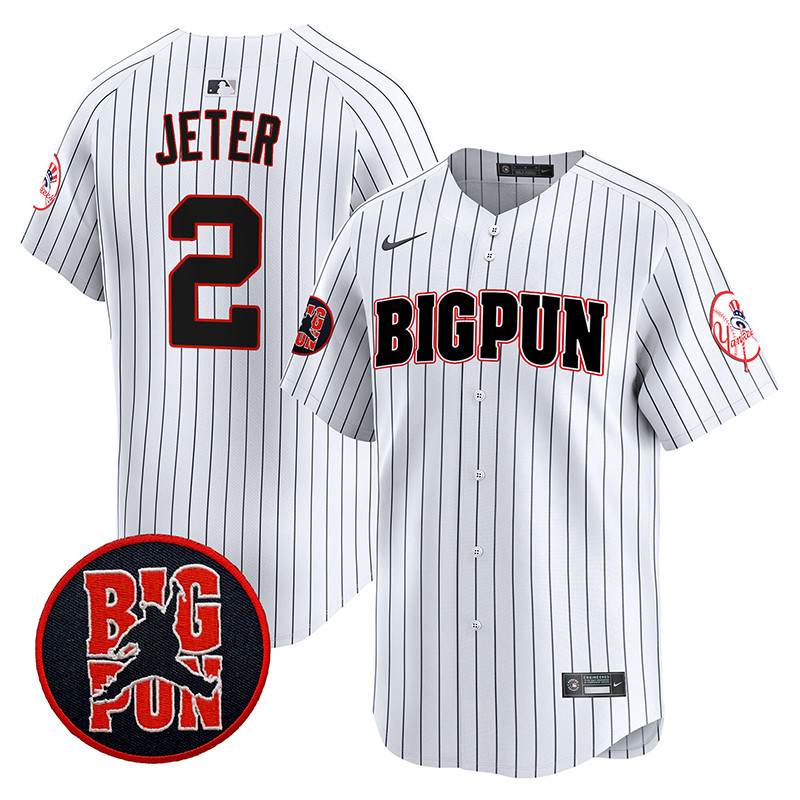 Men's Derek Jeter New York Yankees Big Pun Vapor Premier Limited Pinstripe Jersey V2 - All Stitched