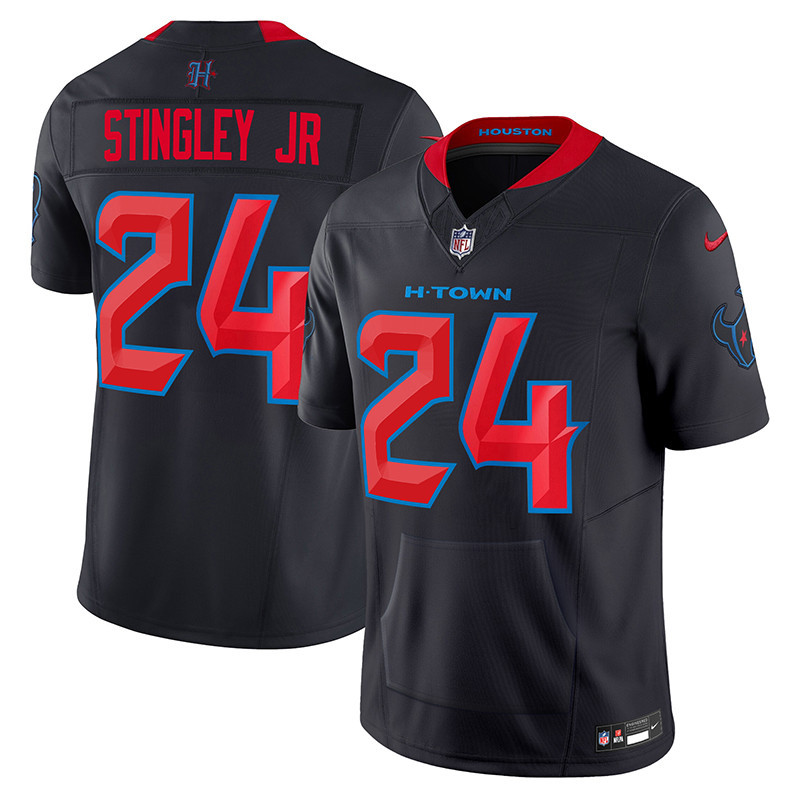 Men's Derek Stingley Jr. Houston Texans 2024 Vapor Hand Warmer Navy Limited Jersey - All Stitched