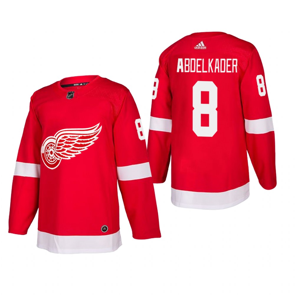 Men's Detroit Red Wings Justin Abdelkader #8 Home Red Player Cheap Jersey