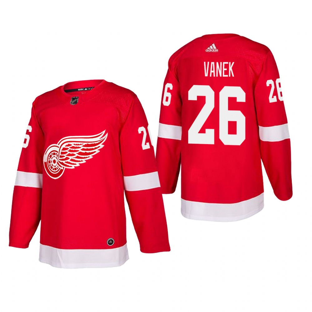 Men's Detroit Red Wings Thomas Vanek #26 Home Red Player Cheap Jersey