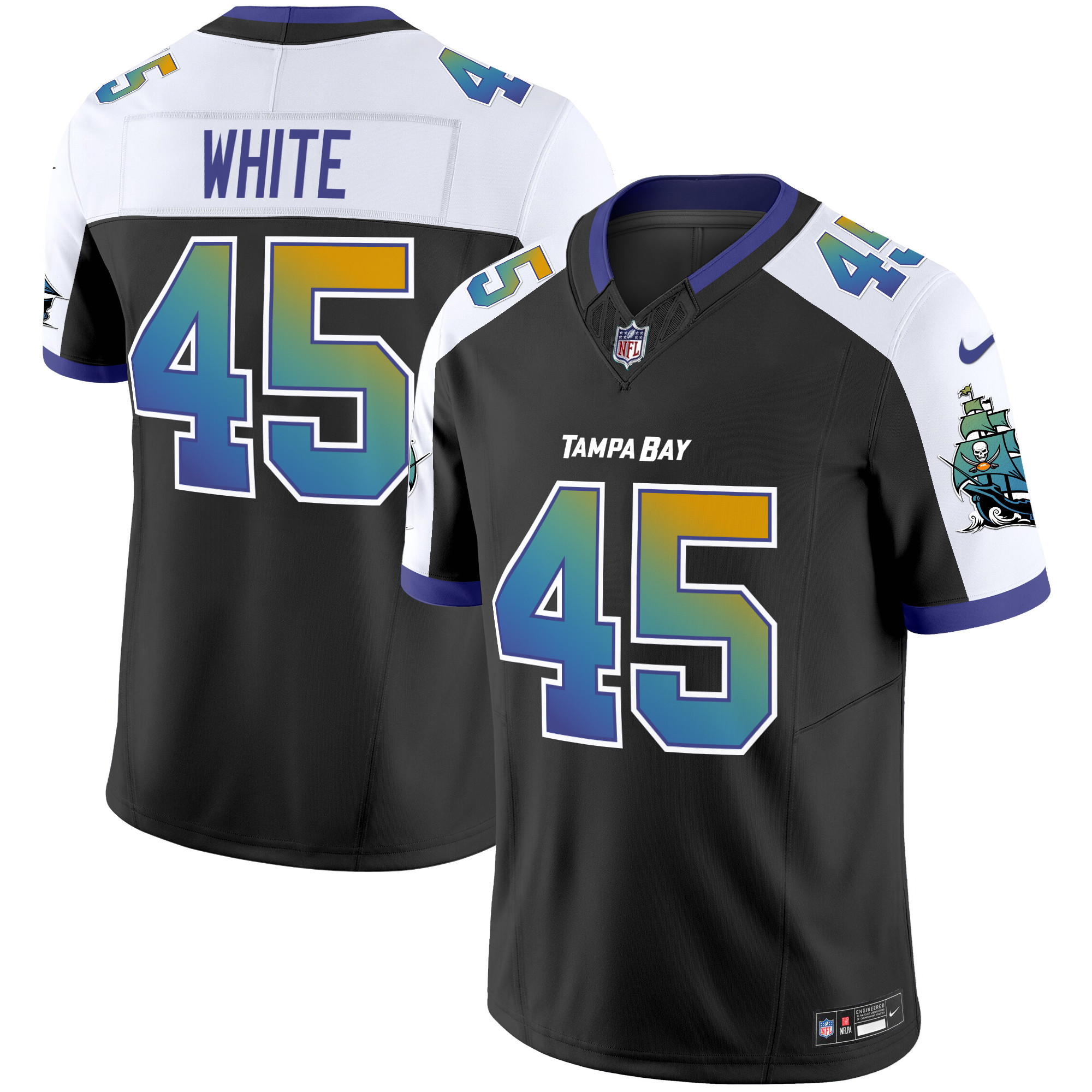 Men's Devin White Tampa Bay Buccaneers "Tampa City" Vapor Limited Alternate Jersey - All Stitched