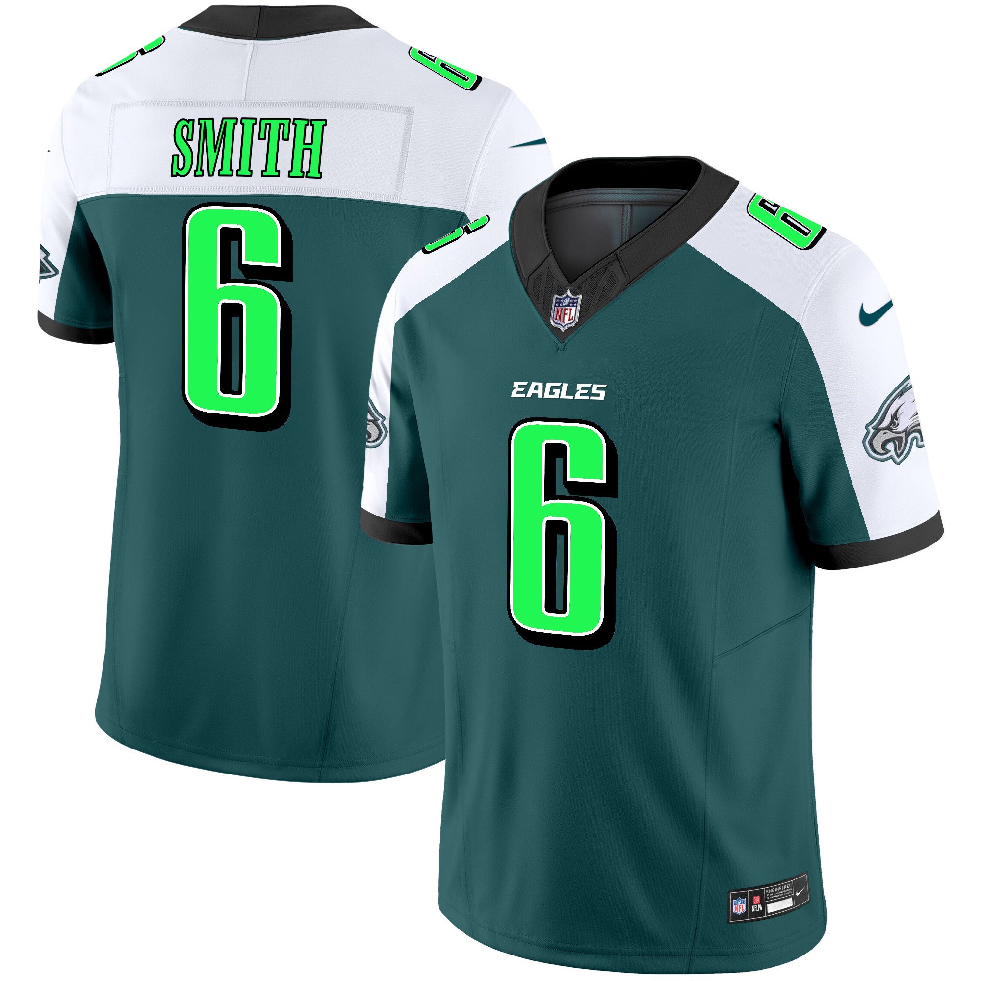 Men's DeVonta Smith Philadelphia Eagles 2024 Practice Vapor Limited Alternate Jersey - All Stitched