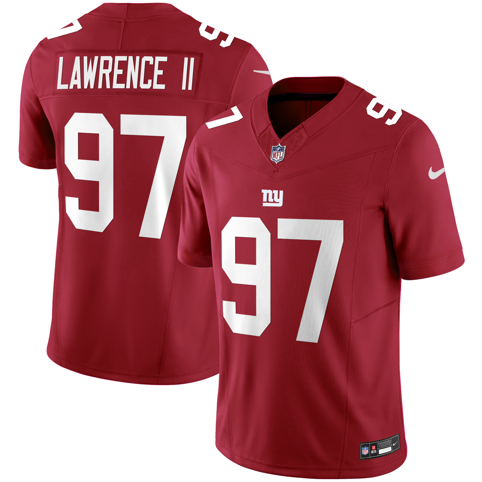 Men's Dexter Lawrence II San Francisco Giants Vapor Limited Red Jersey - All Stitched
