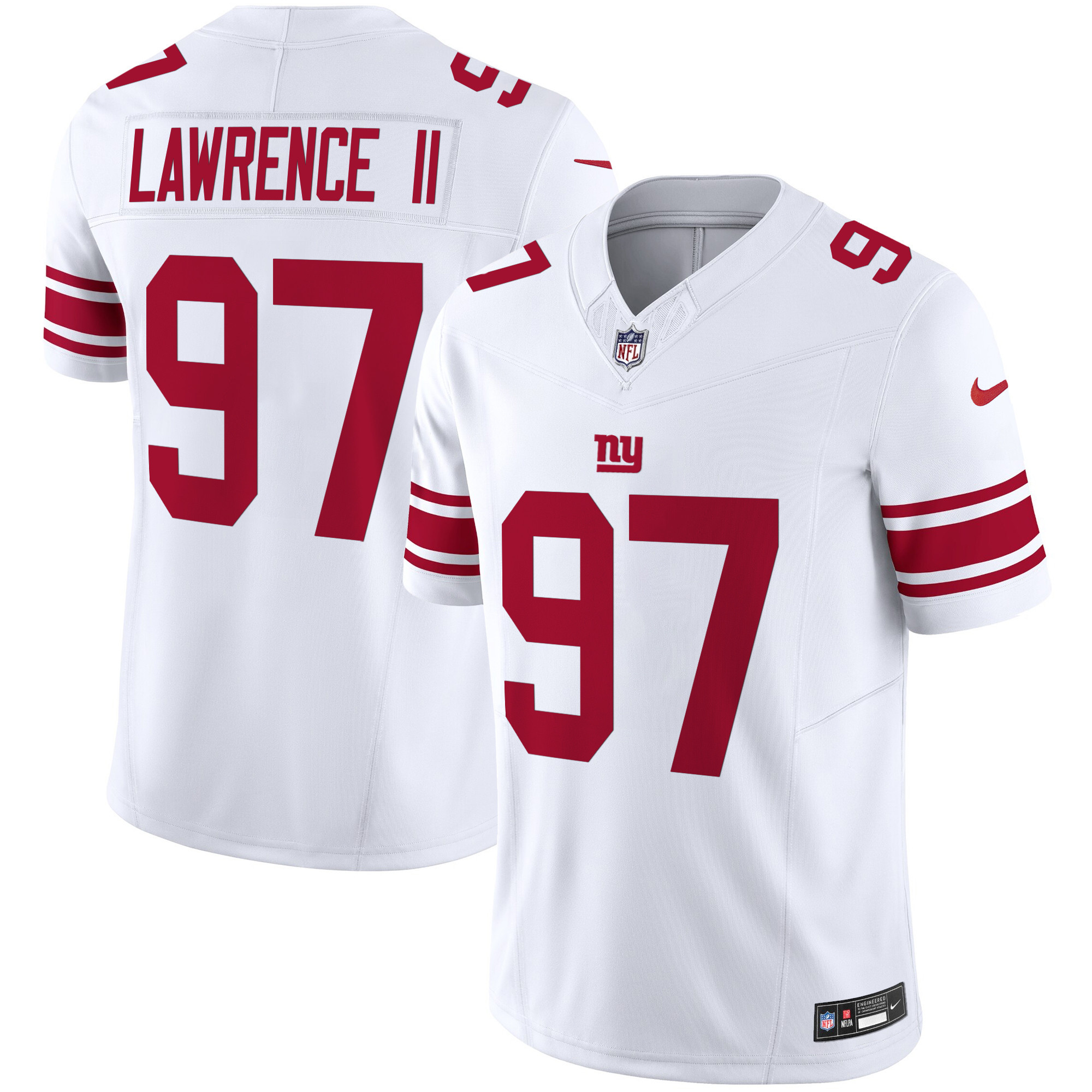 Men's Dexter Lawrence II San Francisco Giants Vapor Limited White Jersey - All Stitched