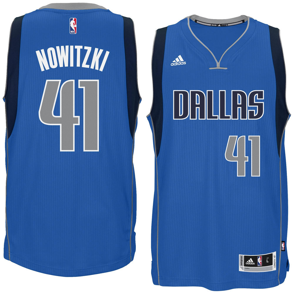 Men's Dirk Nowitzki Dallas Mavericks Blue adidas Swingman Jersey