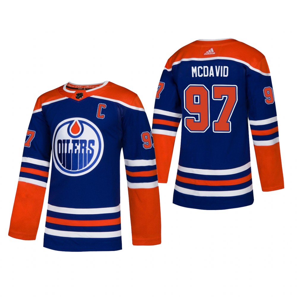 Men's Edmonton Oilers Connor McDavid #97 2019 Alternate Reasonable Jersey - Royal
