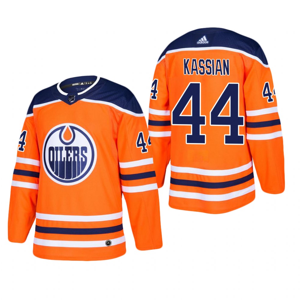 Men's Edmonton Oilers Zack Kassian #44 Home Orange Player Cheap Jersey