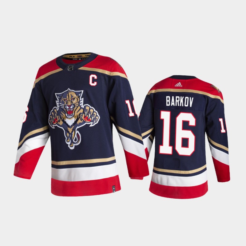 Men's Florida Panthers Aleksander Barkov #16 Reverse Retro 2020-21 Navy Jersey