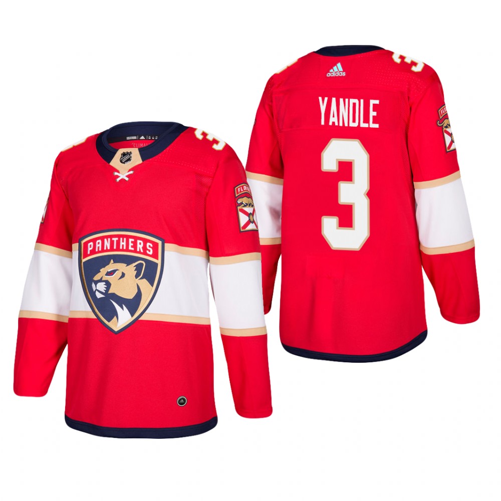 Men's Florida Panthers Keith Yandle #3 Home Red Player Cheap Jersey