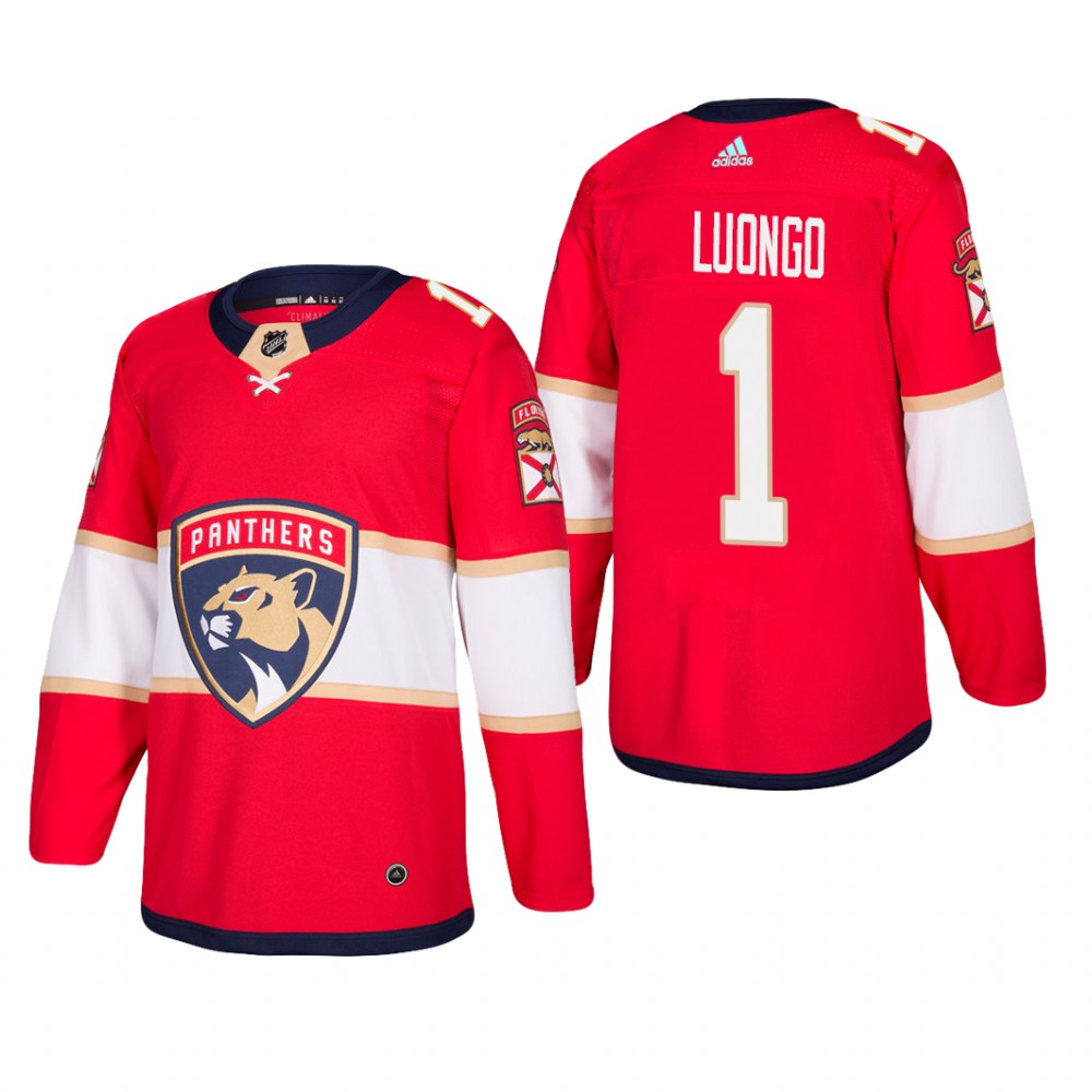 Men's Florida Panthers Roberto Luongo #1 Home Red Player Cheap Jersey