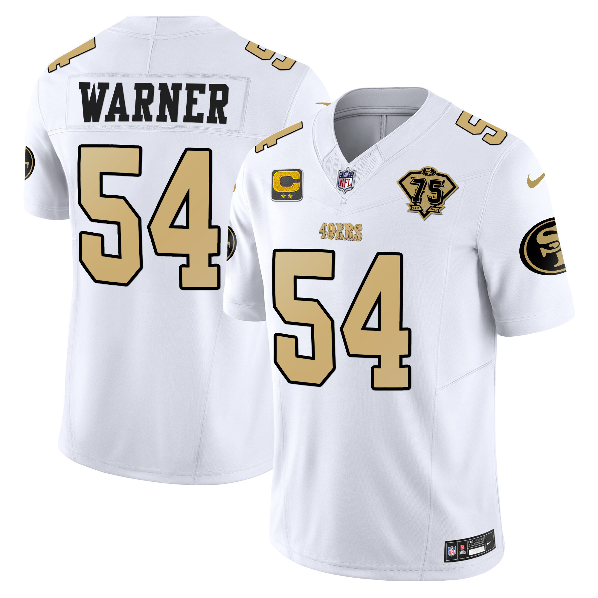 Men's Fred Warner San Francisco 49ers Special Vapor Limited White Jersey - All Stitched