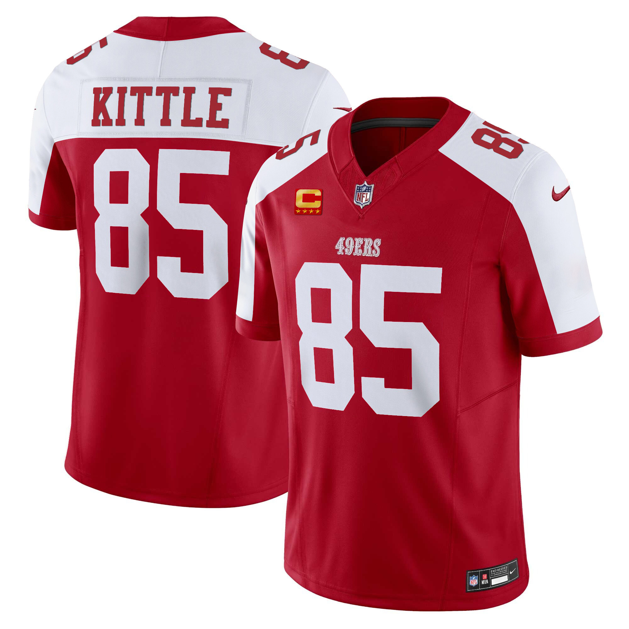 Men's George Kittle San Francisco 49ers Vapor Limited Alternate Jersey - All Stitched