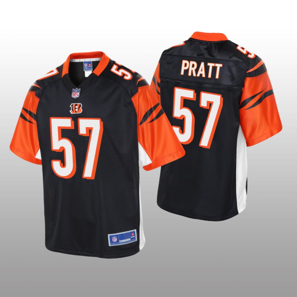 Men's Germaine Pratt #57 Cincinnati Bengals Black Pro Line Jersey