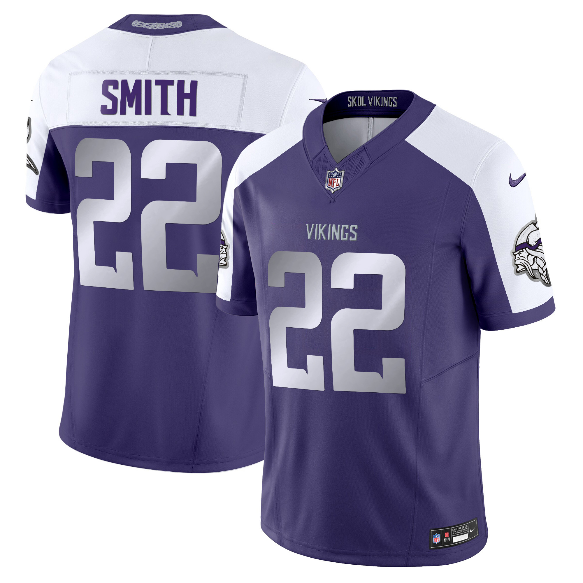 Men's Harrison Smith 2024 Minnesota Vikings Winter Warrior Vapor Limited Purple Alternate Jersey - All Stitched
