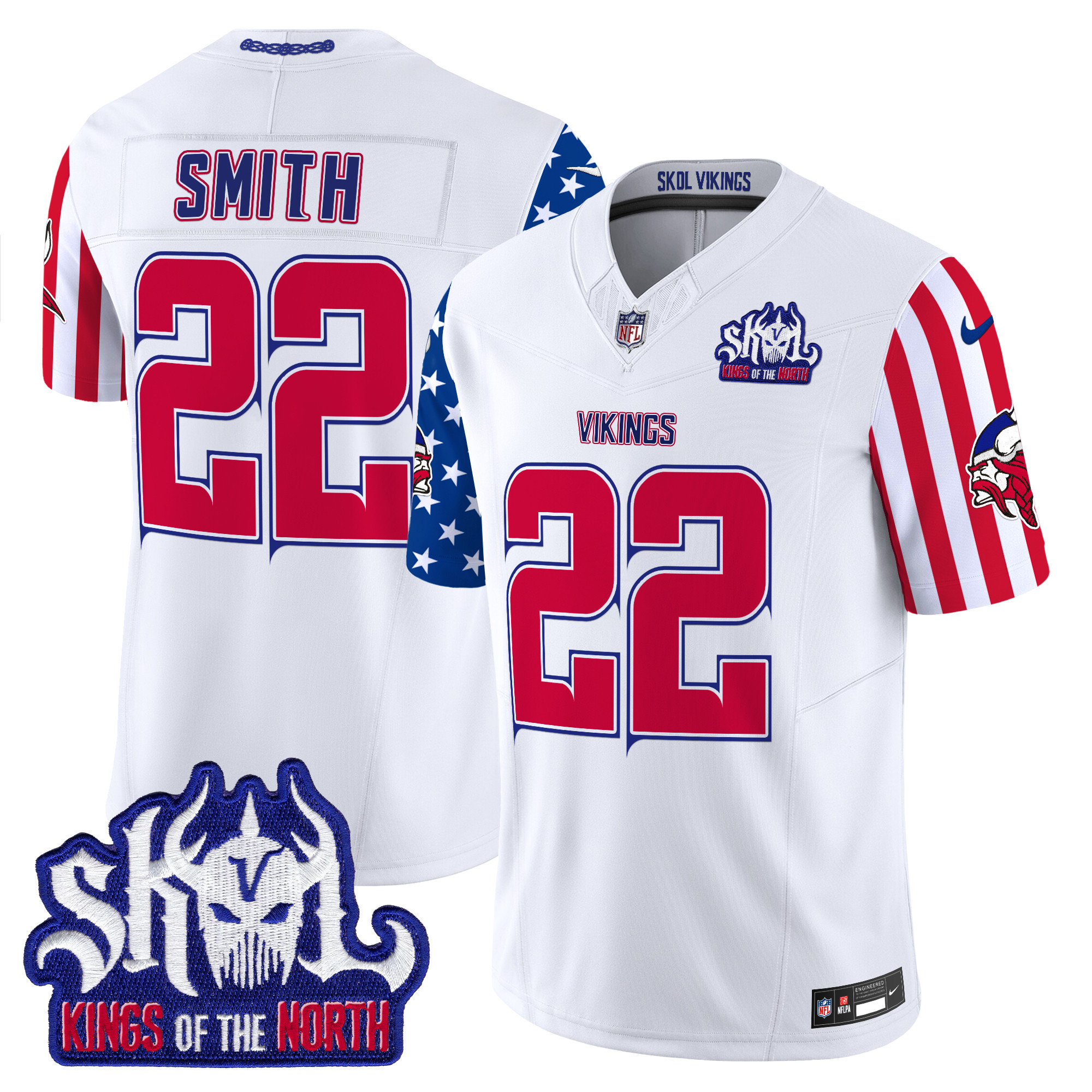 Men's Harrison Smith Minnesota Vikings American Style Vapor Limited White Jersey - All Stitched