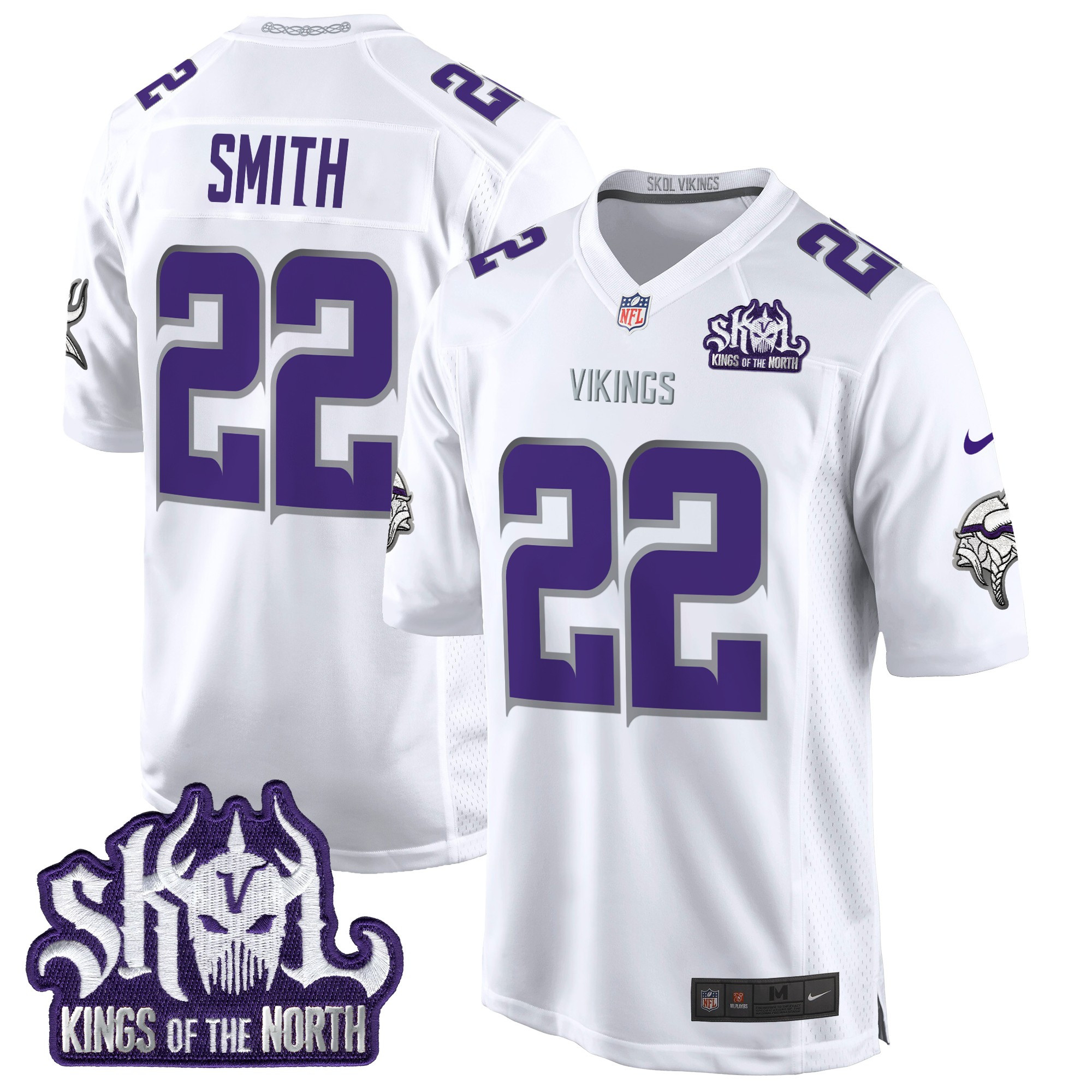 Men's Harrison Smith Minnesota Vikings King Of The North Patch Game Winter Warrior Jersey - All Stitched
