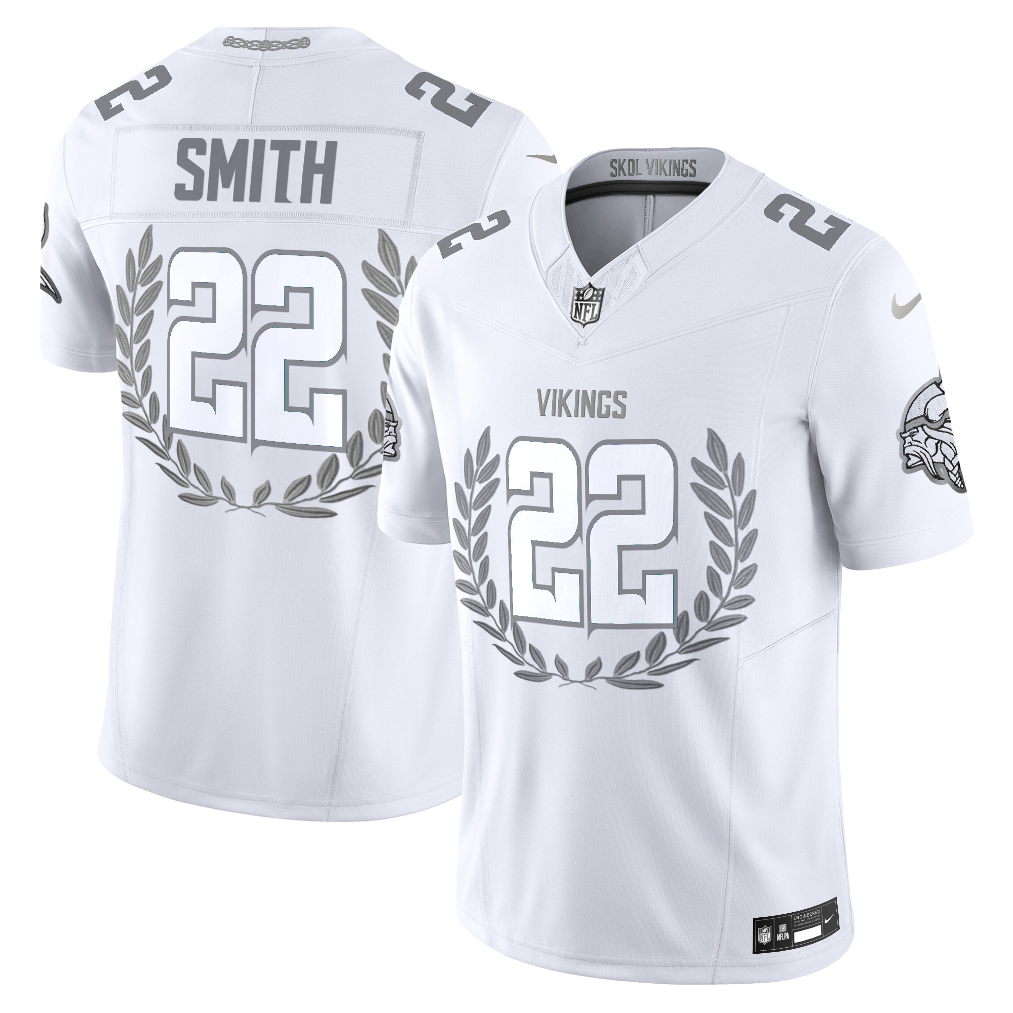 Men's Harrison Smith Minnesota Vikings Platinum MVP Vapor Limited Jersey - All Stitched