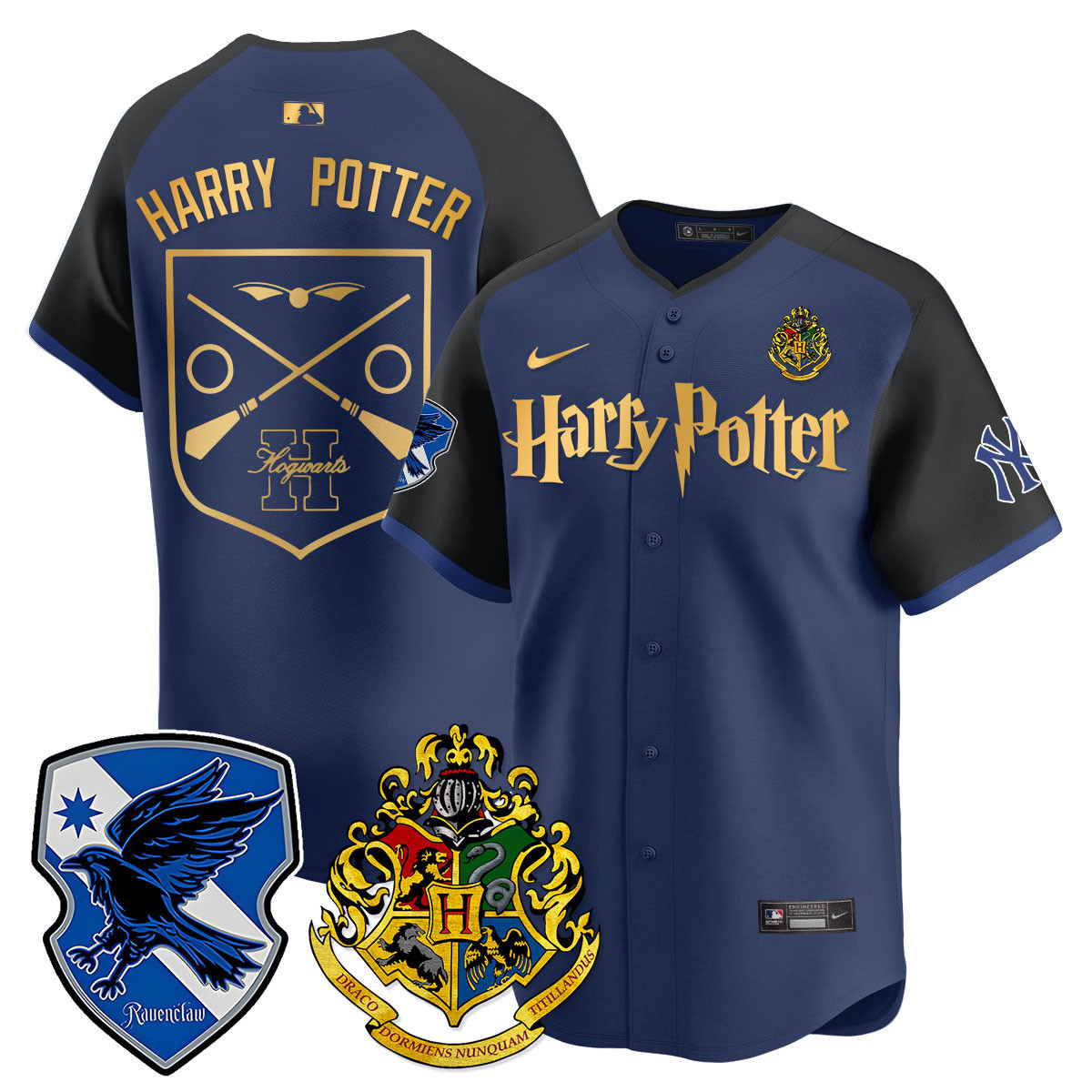 Men's Harry Potter New York Yankees 2024 Harry Potter Vapor Premier Limited Ravenclaw Jersey - Printed