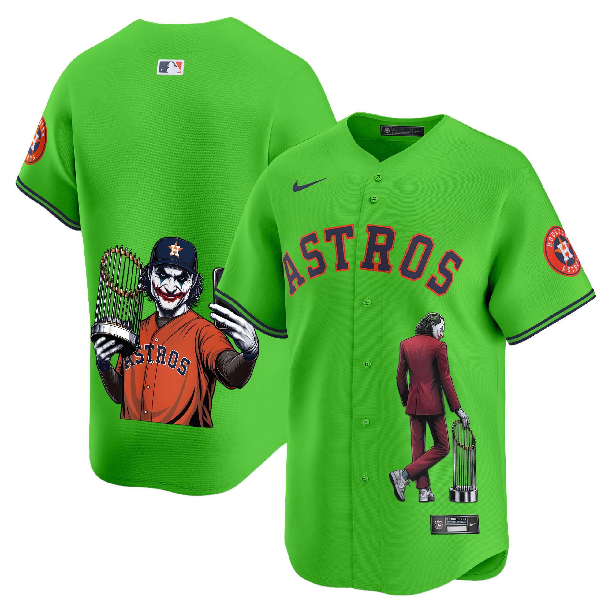 Men's Houston Astros Joker Vapor Premier Limited Green Jersey - Printed