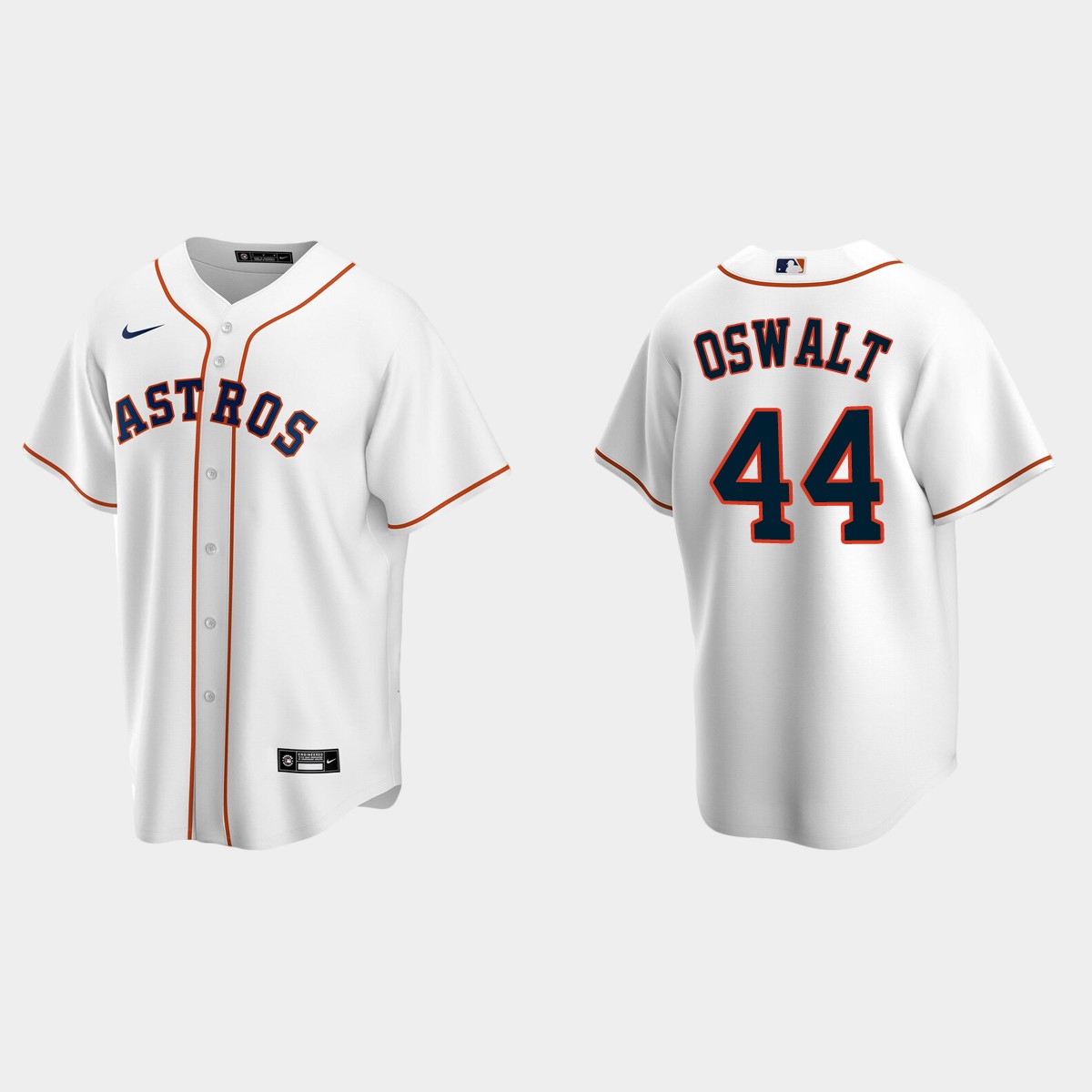 Men's Houston Astros Roy Oswalt White Retired Player Jersey