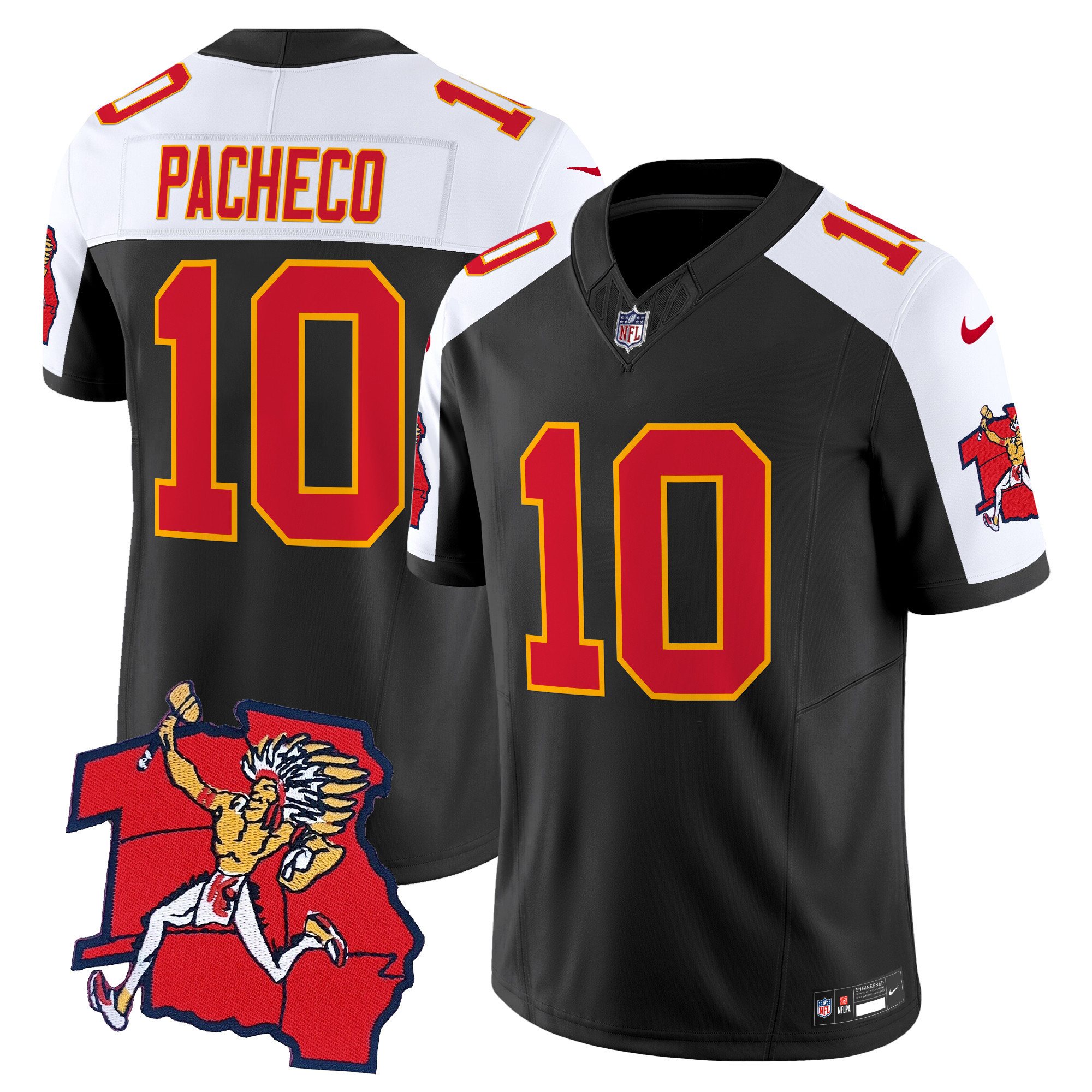 Men's Isiah Pacheco Kansas City Chiefs 1963 Throwback Vapor Limited Black Alternate Jersey - All Stitched