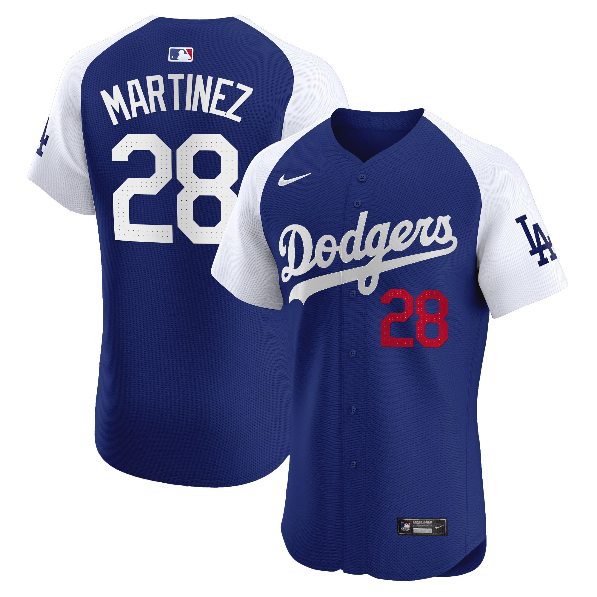 Men's J.D. Martinez Los Angeles Dodgers Premier Elite Alternate Royal Jersey - All Stitched