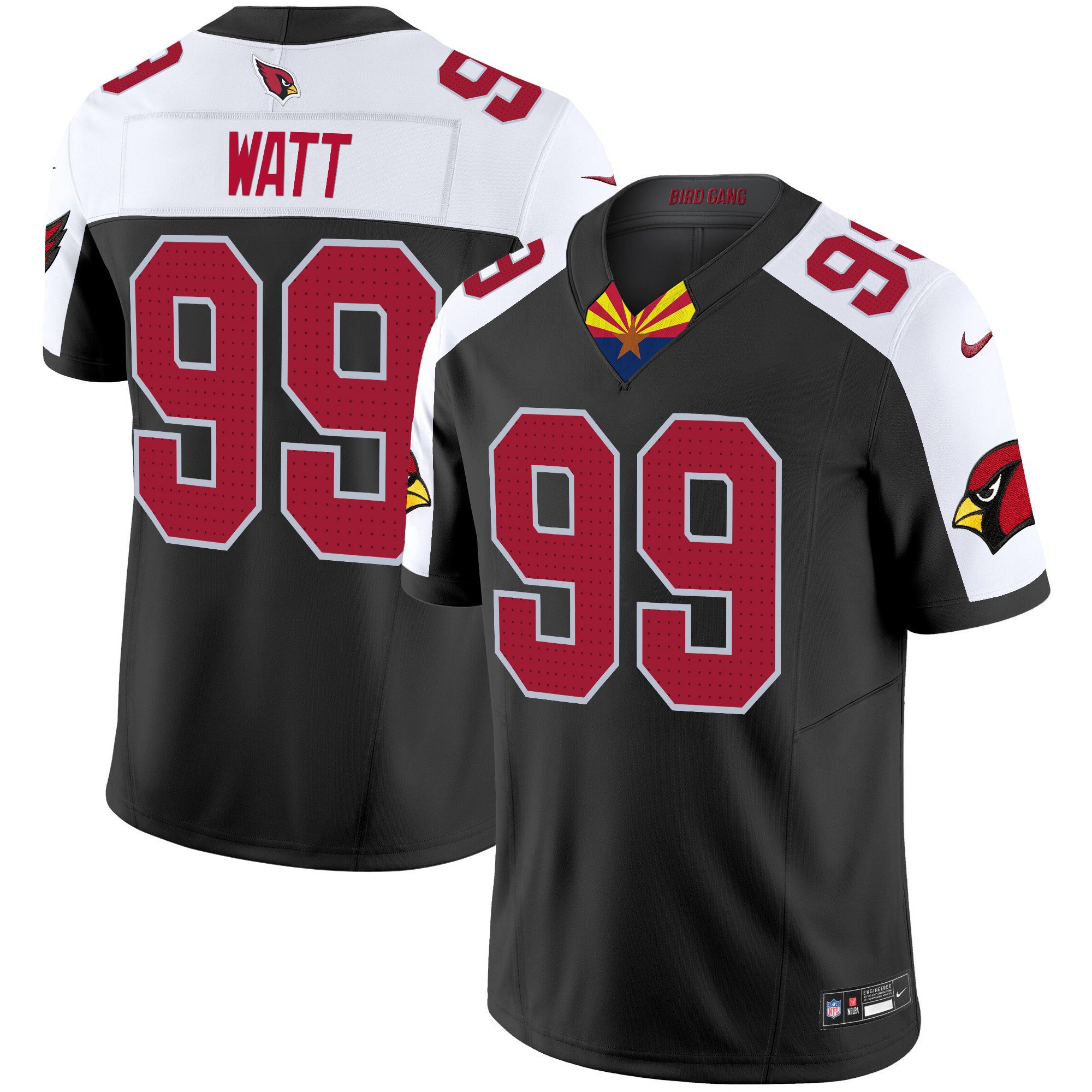 Men's J.J. Watt Arizona Cardinals 2024 Special Vapor Limited Black Alternate Jersey - All Stitched