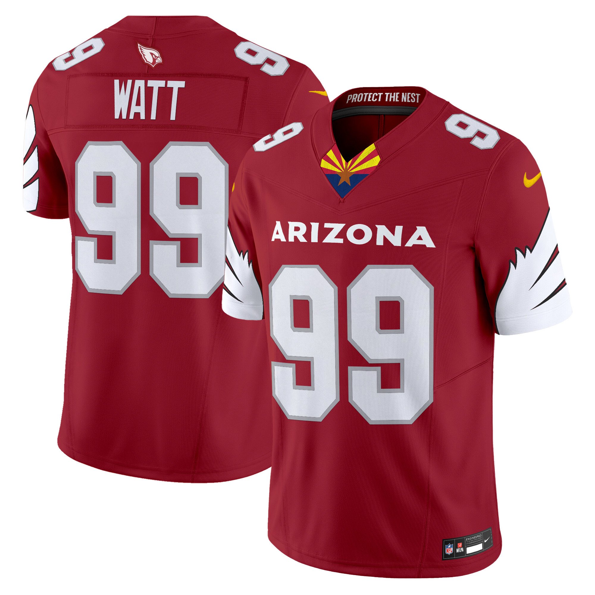 Men's J.J. Watt Arizona Cardinals 2024 Special Vapor Limited Red Jersey - All Stitched
