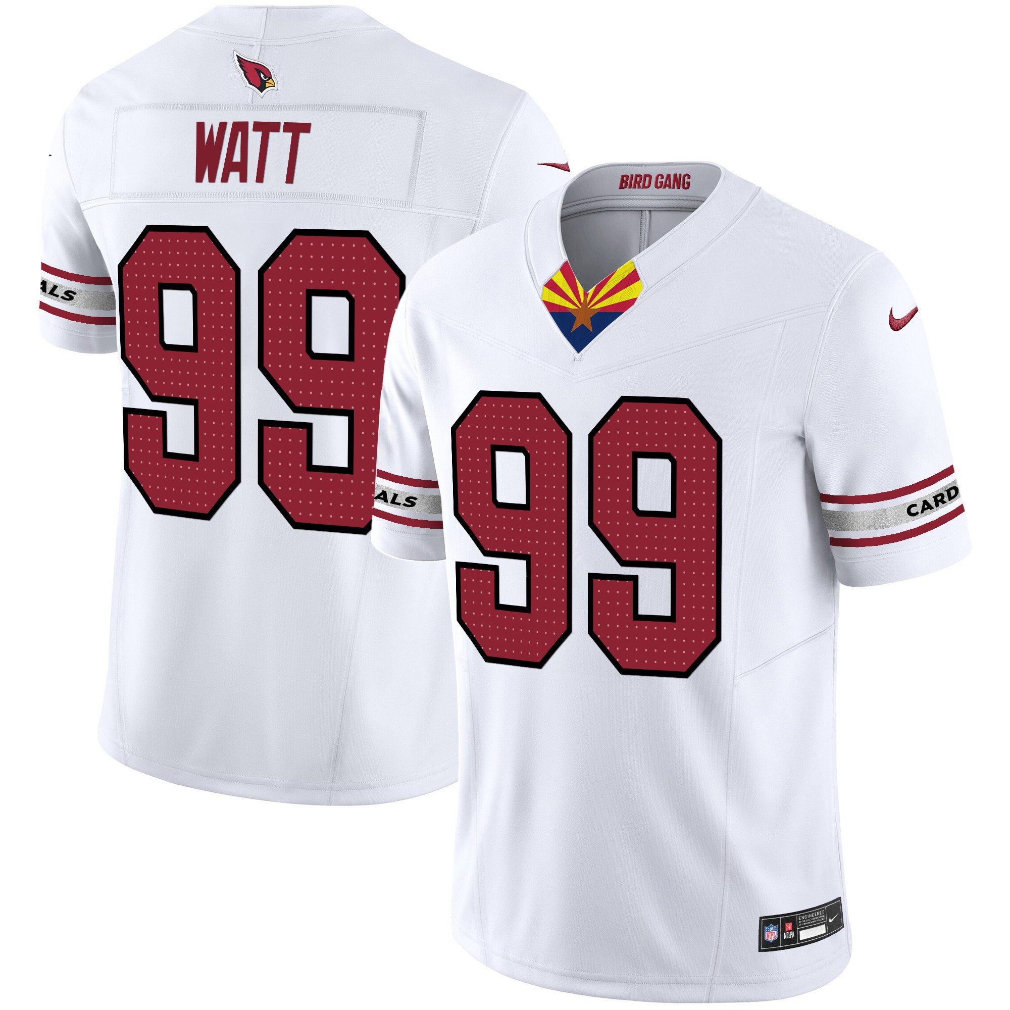 Men's J.J. Watt Arizona Cardinals 2024 Special Vapor Limited White Jersey - All Stitched