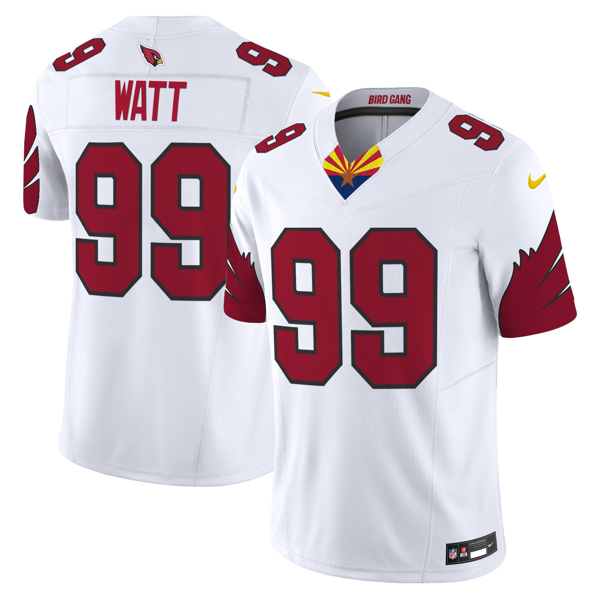 Men's J.J. Watt Arizona Cardinals 2024 Special Vapor Limited White Jersey - All Stitched