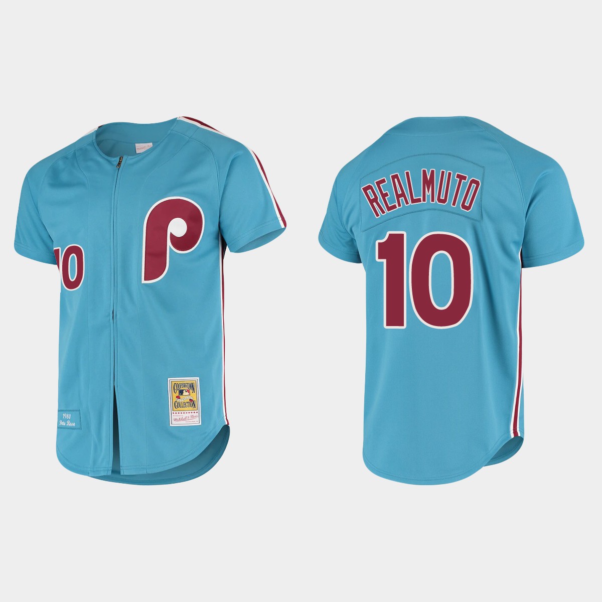 Men's J.T. Realmuto Philadelphia Phillies Cooperstown Collection Jersey - Light Blue