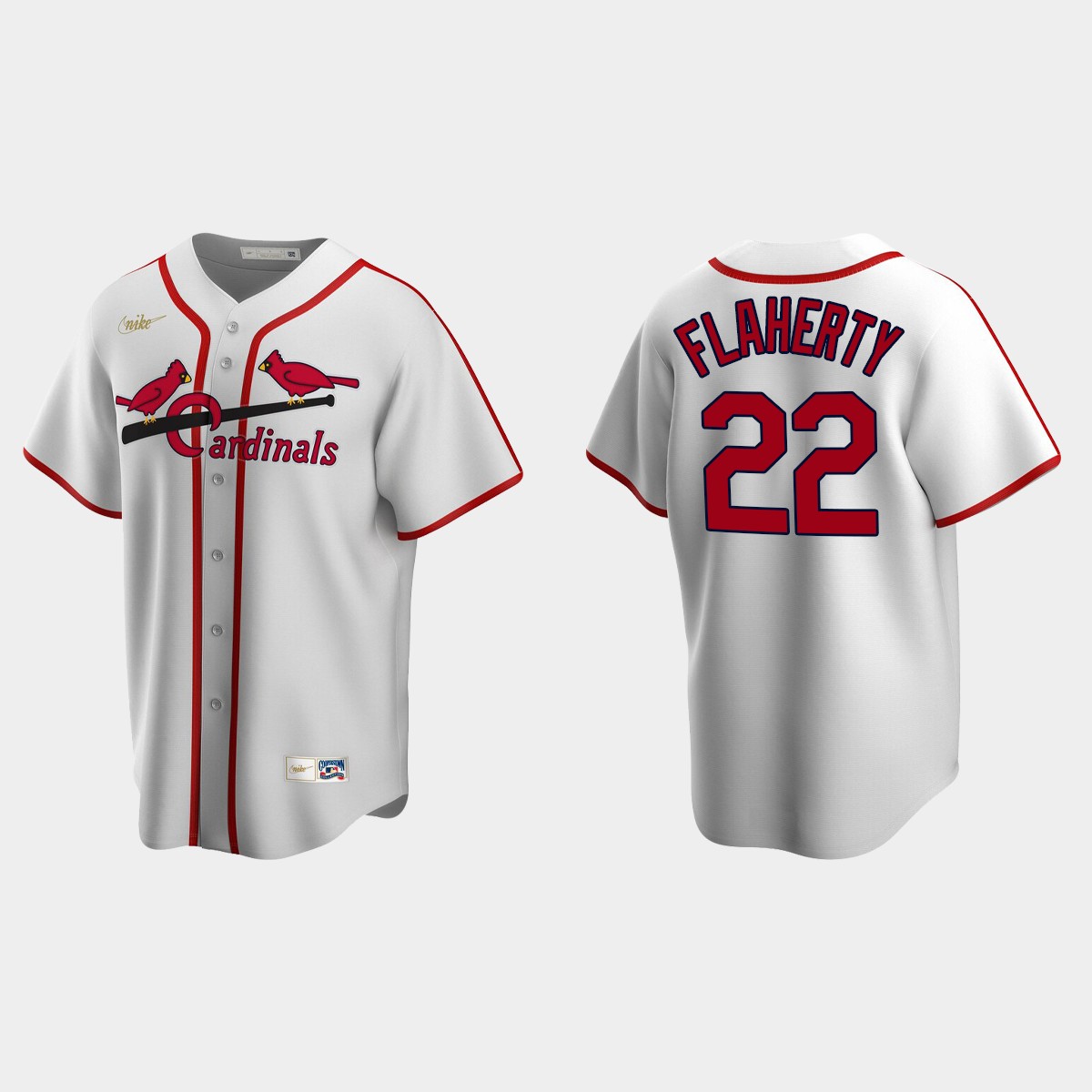 Men's Jack Flaherty #22 St. Louis Cardinals Cooperstown Collection Home Jersey - White