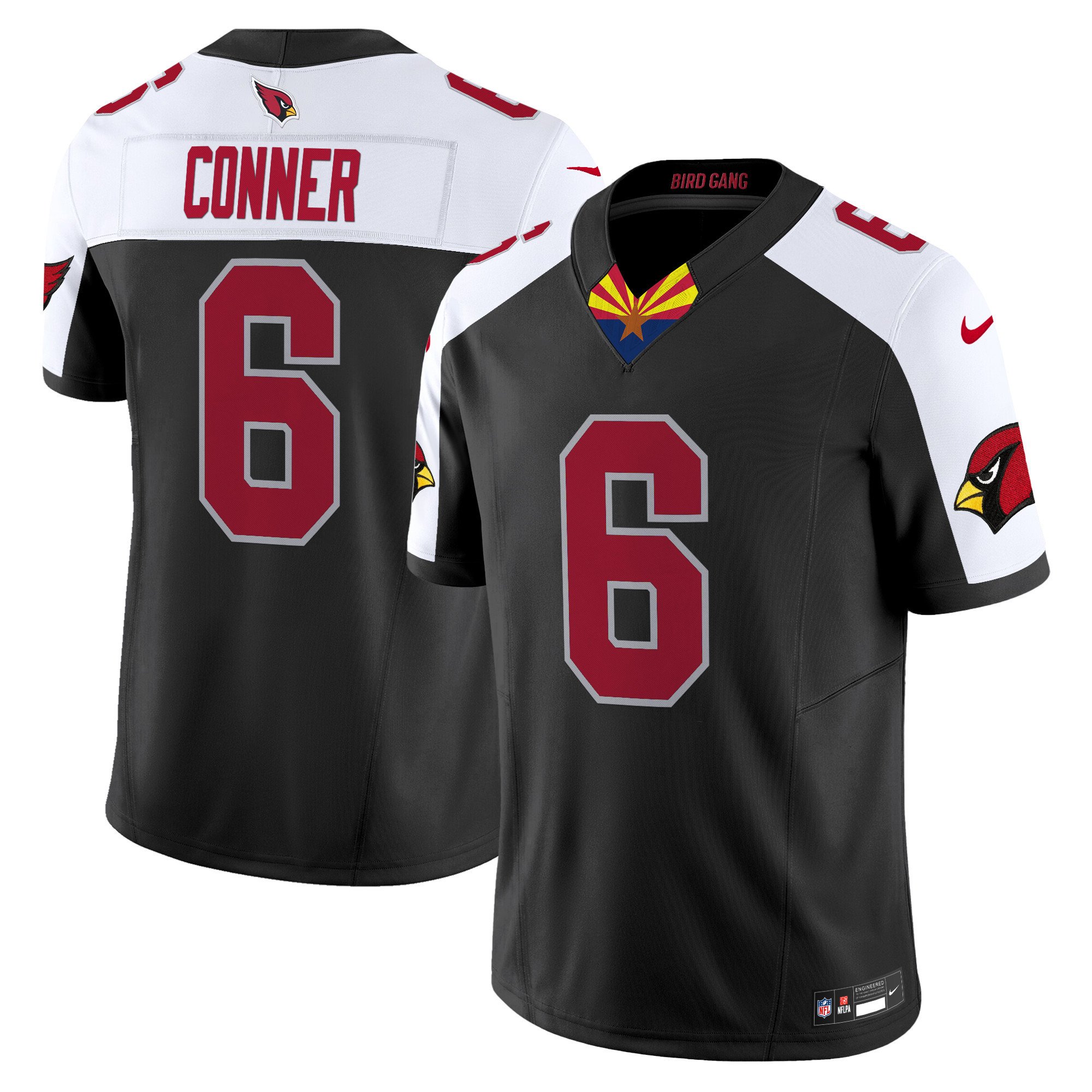 Men's James Conner Arizona Cardinals 2024 Special Vapor Limited Black Alternate Jersey - All Stitched