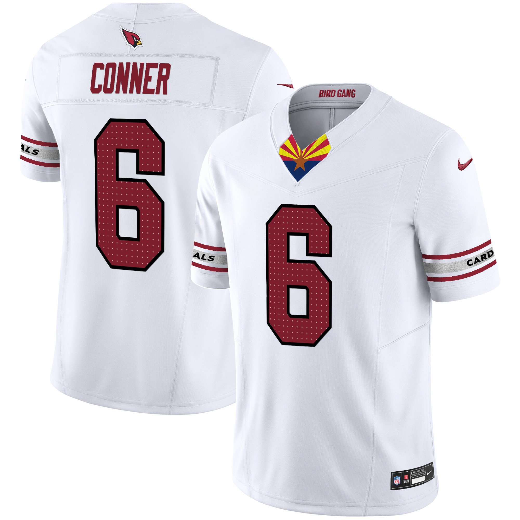 Men's James Conner Arizona Cardinals 2024 Special Vapor Limited White Jersey - All Stitched