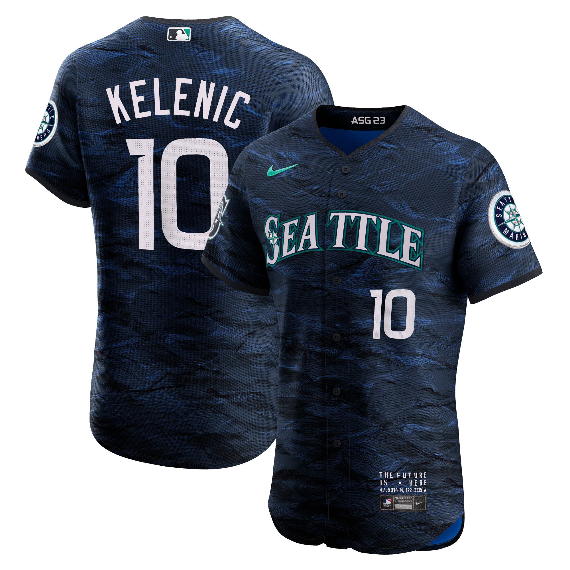 Men's Jarred Kelenic Seattle Mariners 2023 All-Star Game Royal Jersey - All Stitched