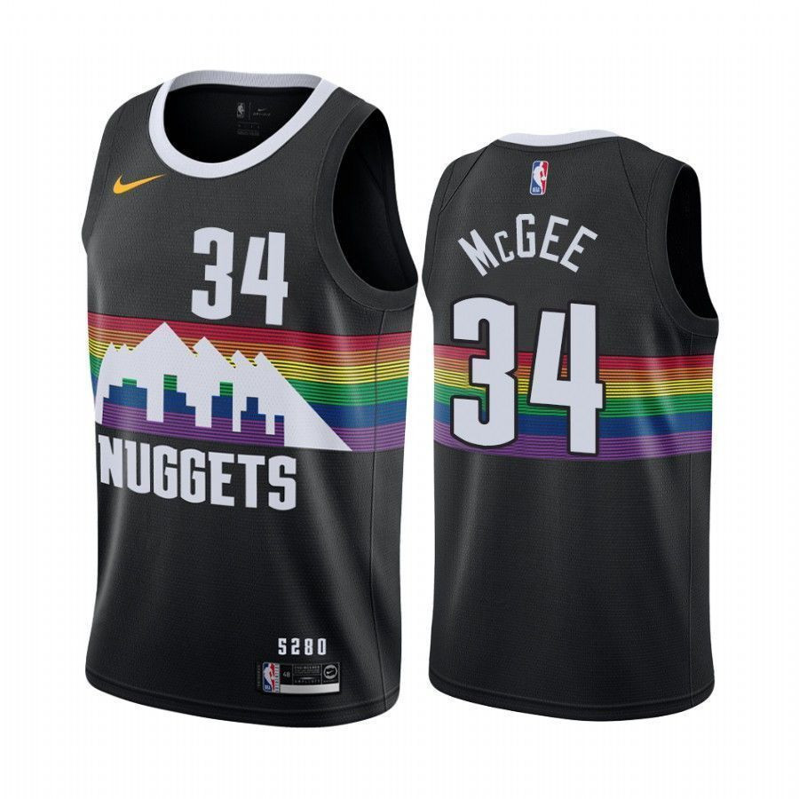 Men’s Javale Mcgee Denver Nuggets Black City Edition Swingman Jersey