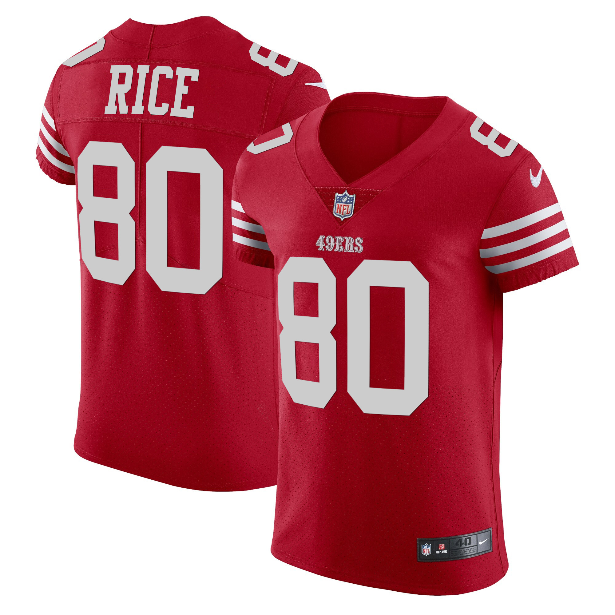 Men's Jerry Rice San Francisco 49ers Vapor Elite Scarlet Jersey - All Stitched