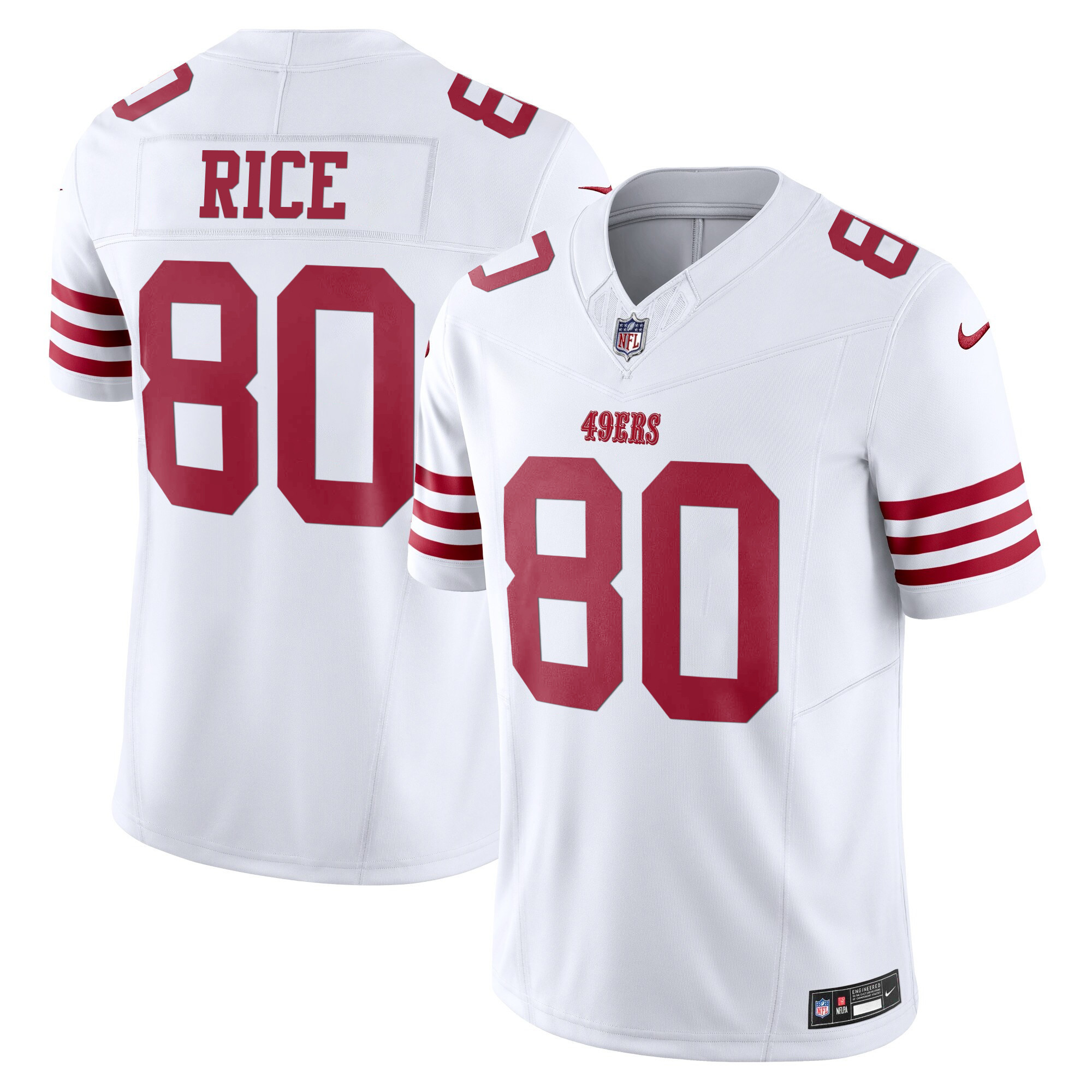 Men's Jerry Rice San Francisco 49ers Vapor Limited White Jersey - All Stitched