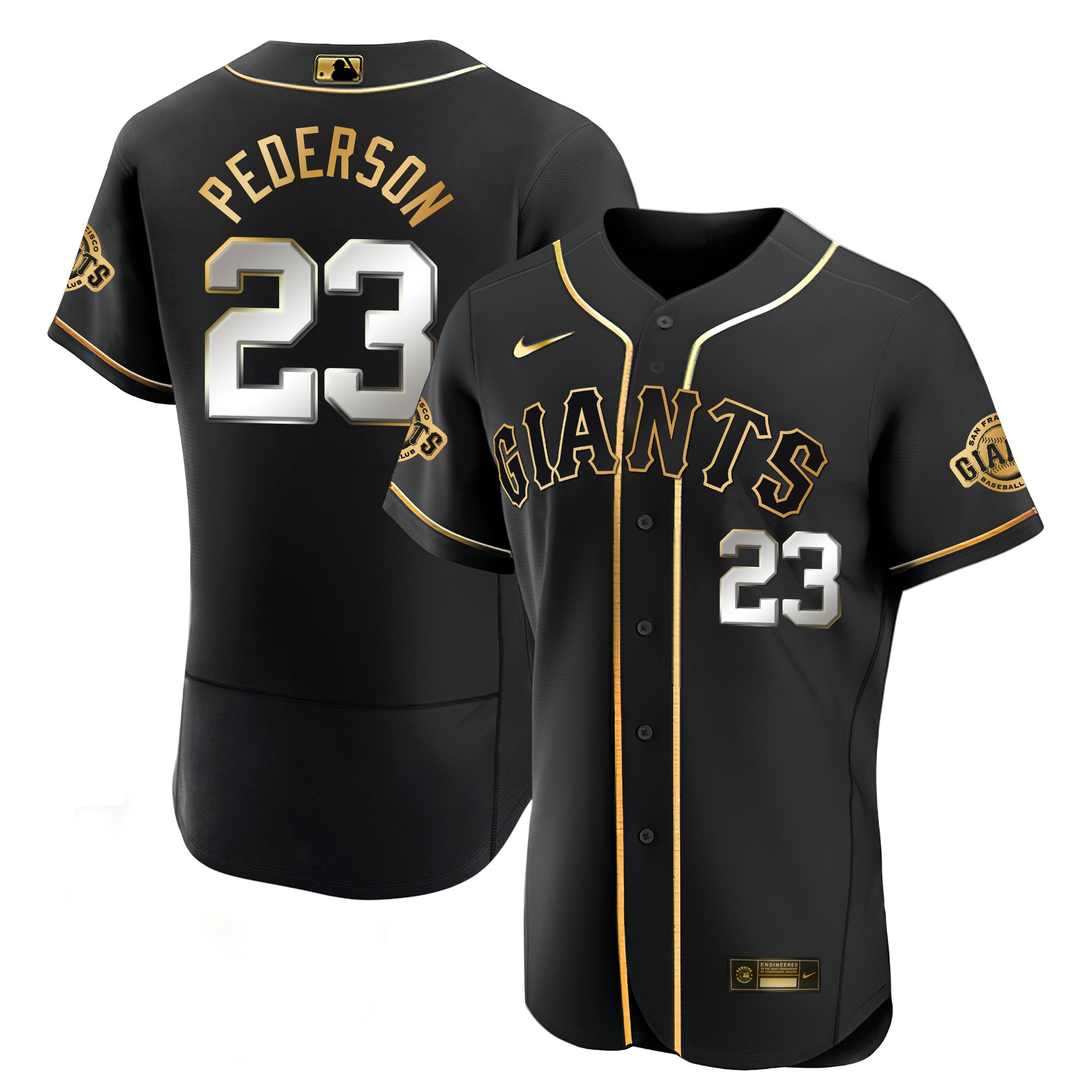 Men's Joc Pederson San Francisco Giants Black Limited & Gold Flex Black Limited Jersey - All Stitched