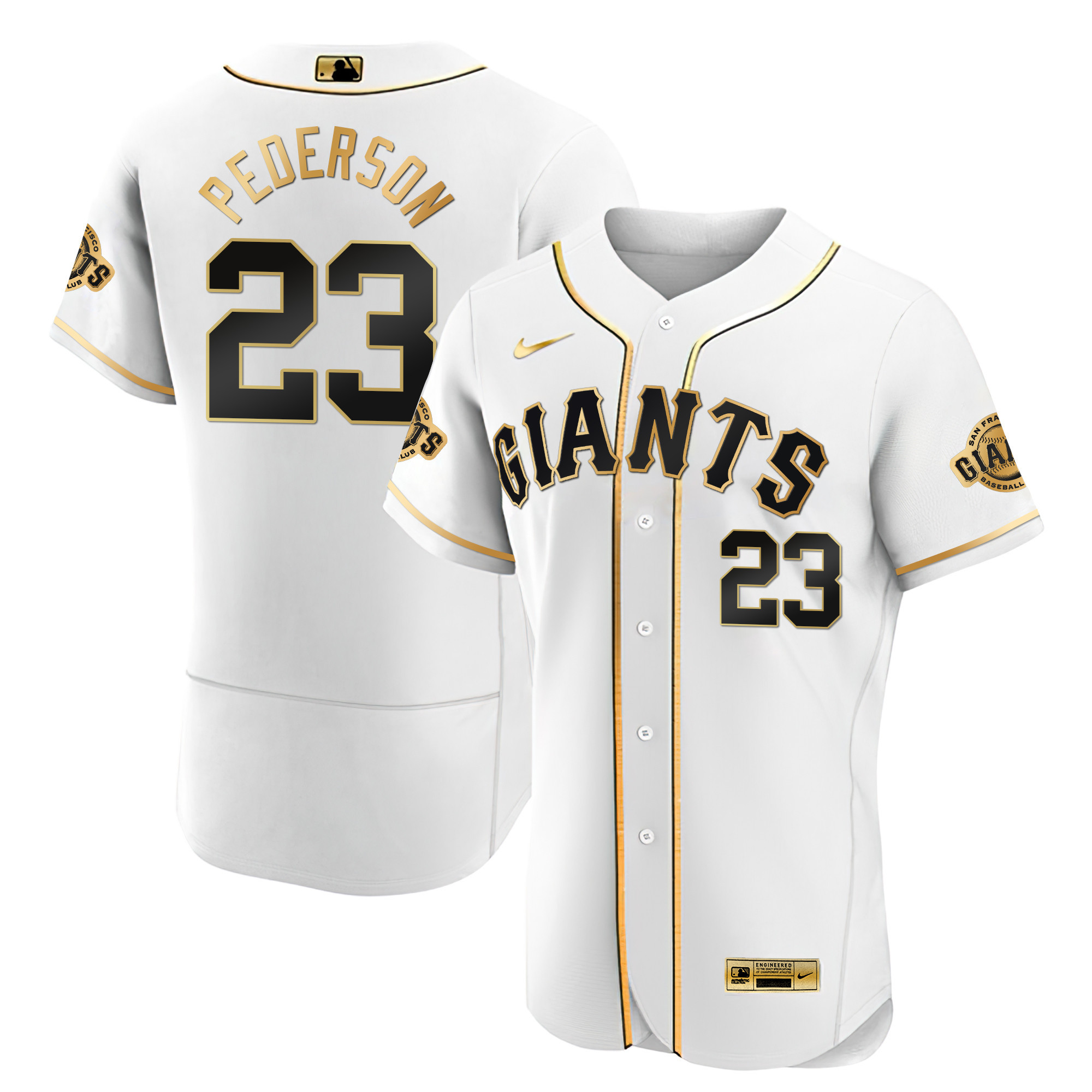 Men's Joc Pederson San Francisco Giants Black Limited & Gold Flex White Gold Jersey - All Stitched