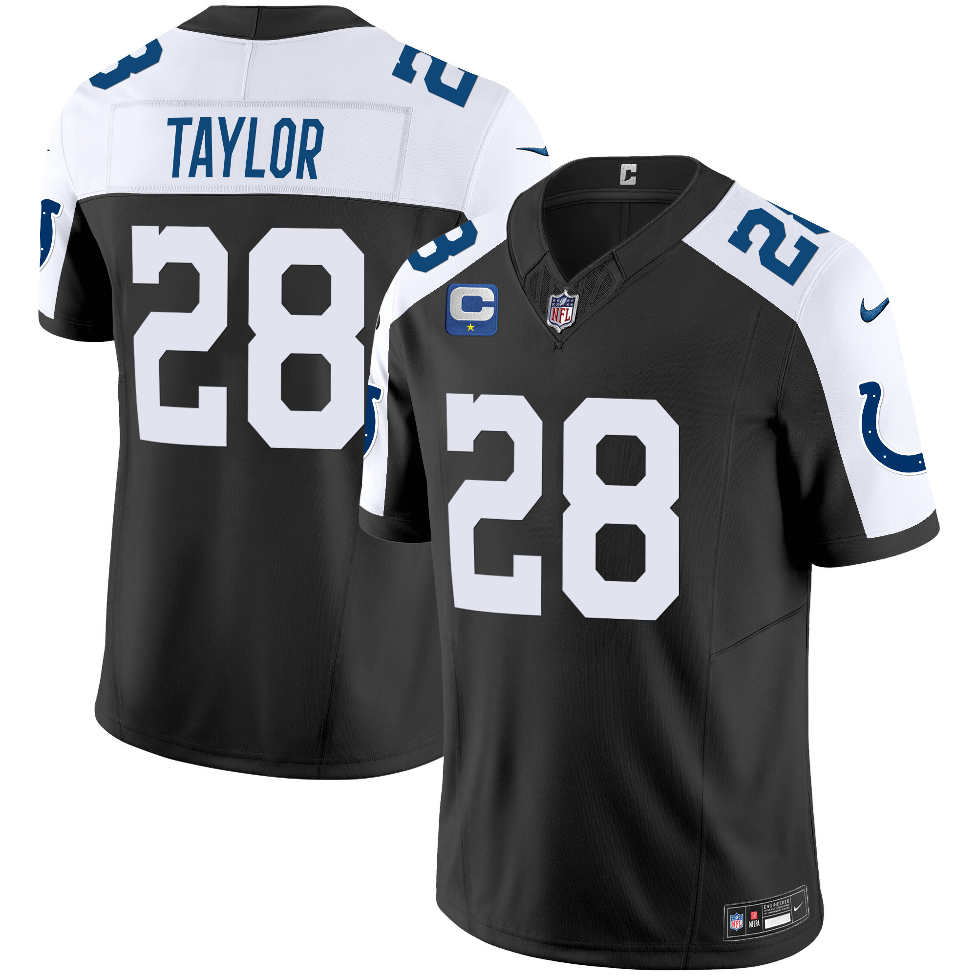 Men's Jonathan Taylor Indianapolis Colts Vapor Limited Black Alternate Jersey - All Stitched
