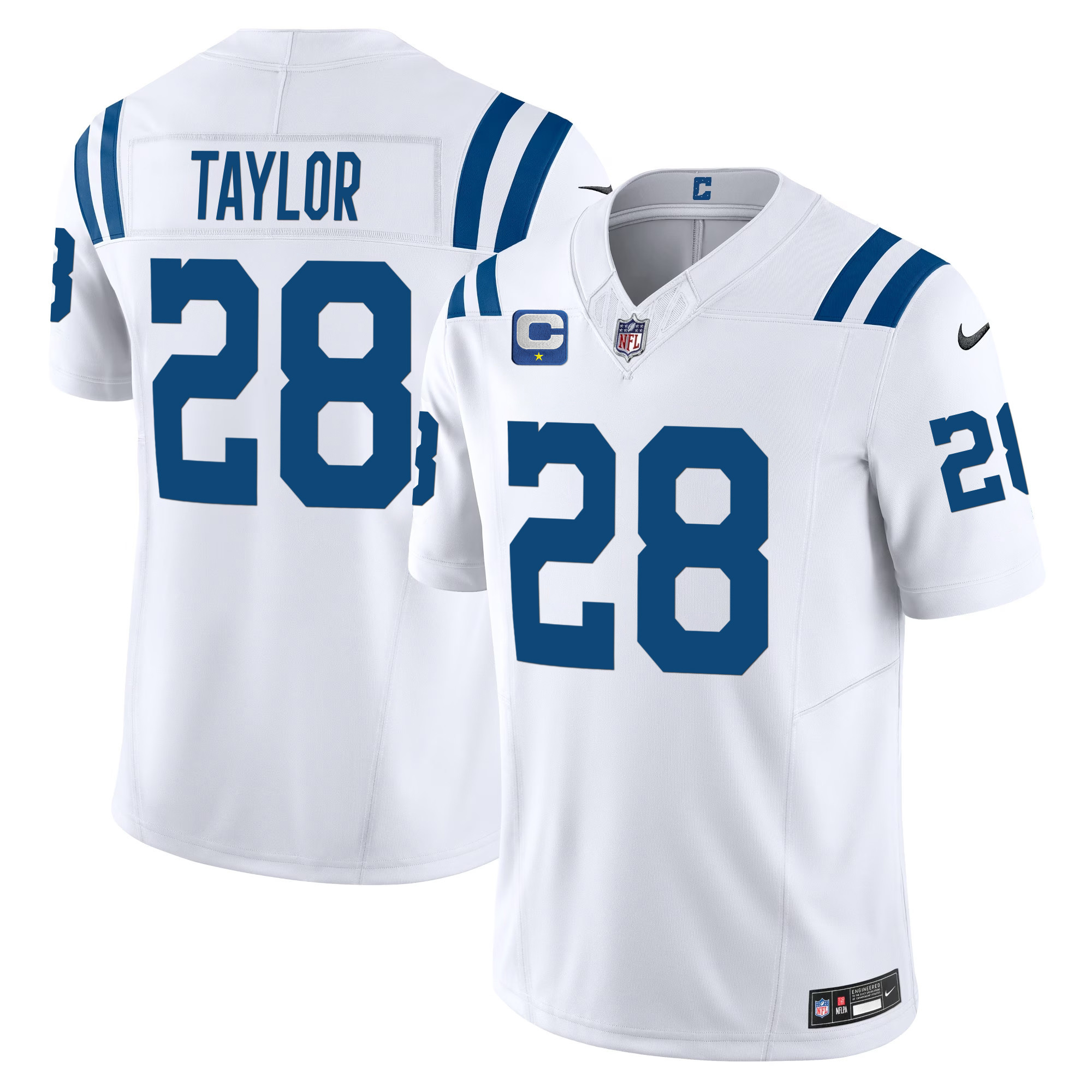 Men's Jonathan Taylor Indianapolis Colts Vapor Limited White Jersey - All Stitched