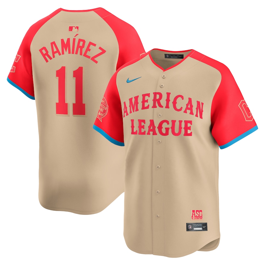 Men's José Ramírez American League 2024 All-Star Game Limited Jersey - Cream