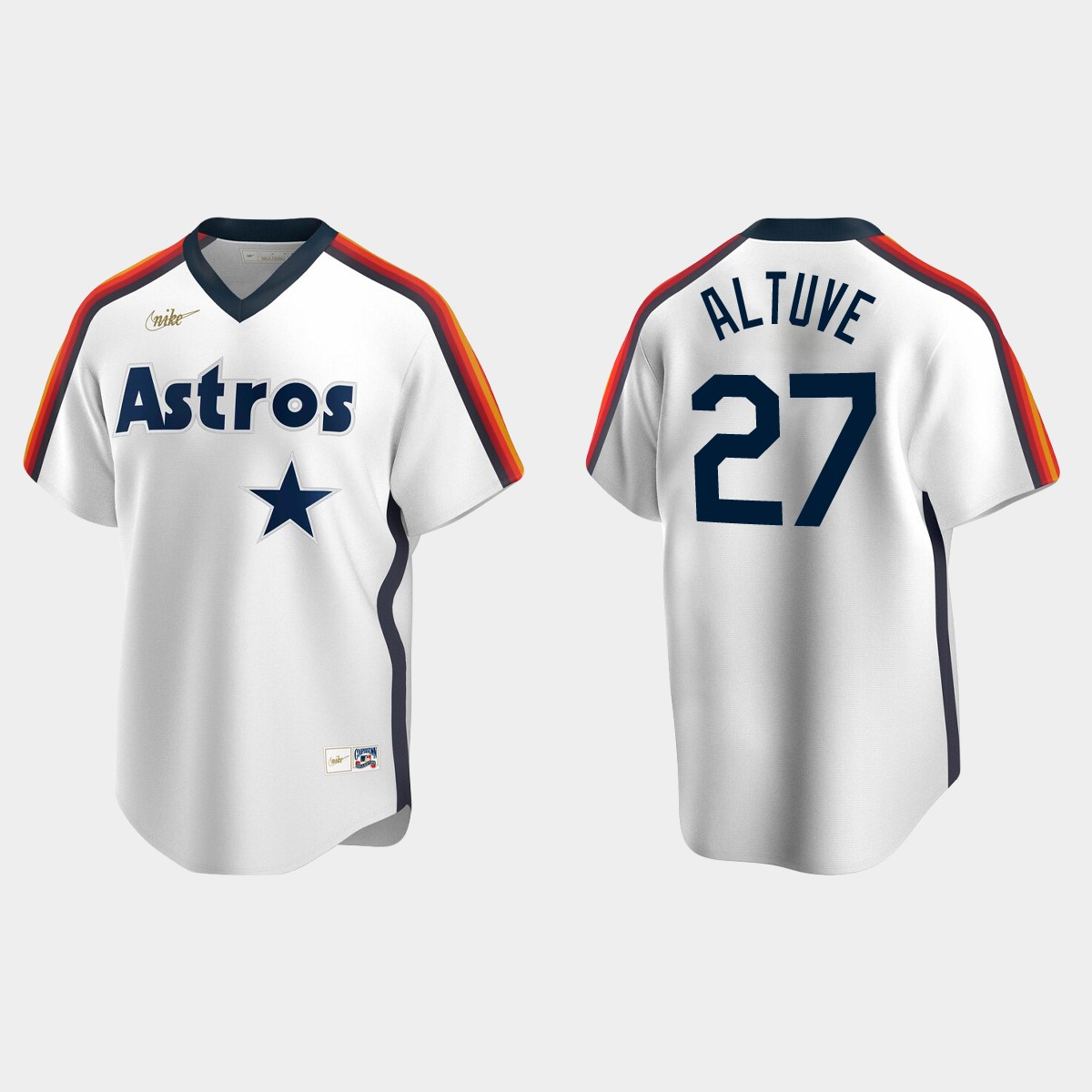 Men's Jose Altuve Houston Astros Cooperstown Collection Home Jersey - White