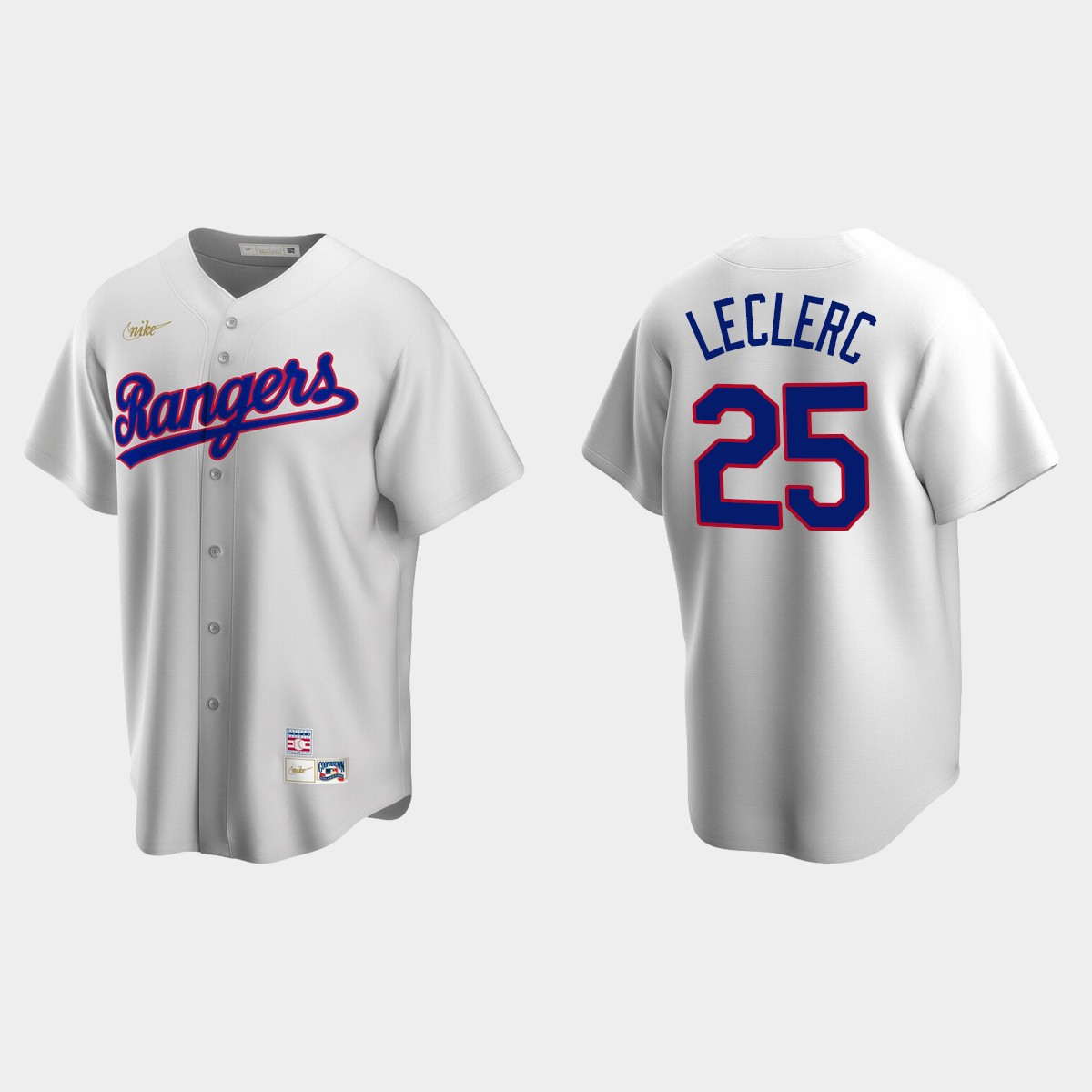 Men's Jose Leclerc #25 Texas Rangers Cooperstown Collection Home Jersey - White